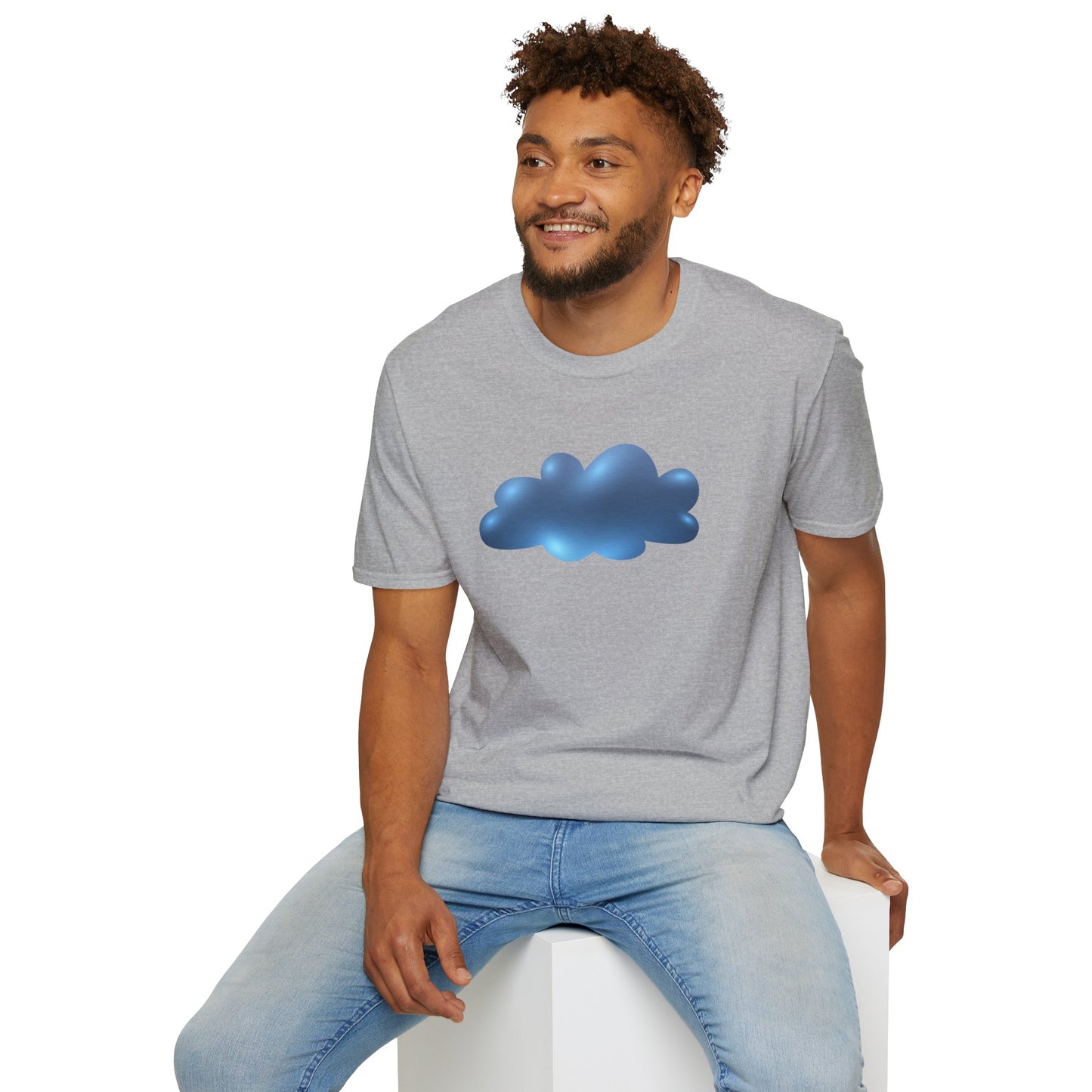 Serene Cloudscape - Dreamy Cloud Versatile Unisex Softstyle T-Shirt