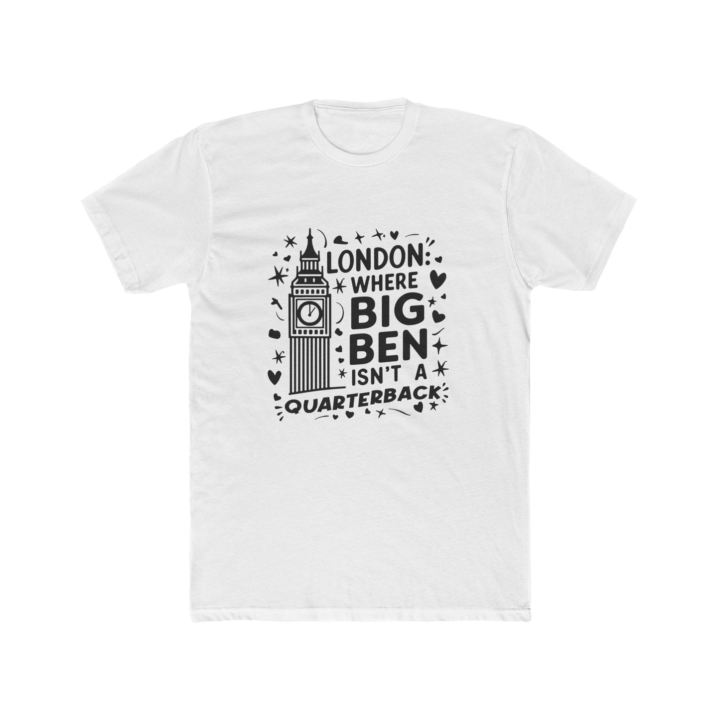 London's Big Ben Trendy Unisex Cotton Crew Tee