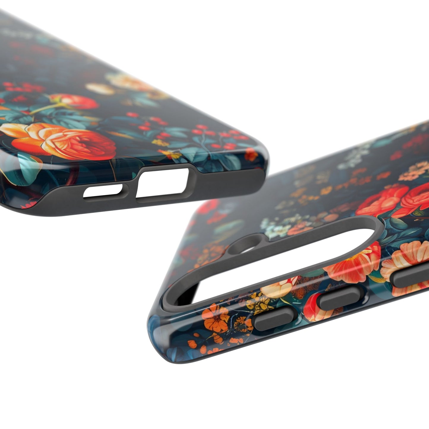Floral Phone Case - Tough Cases, iPhone Protection, Elegant Floral Design, Gift for Her, Stylish Tech Accessory