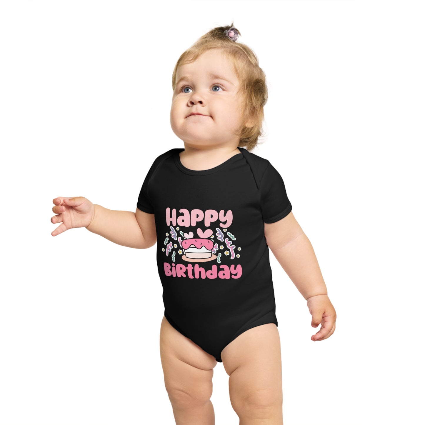 Happy Birthday Baby Bodysuit - Cute Infant Outfit for Celebrations