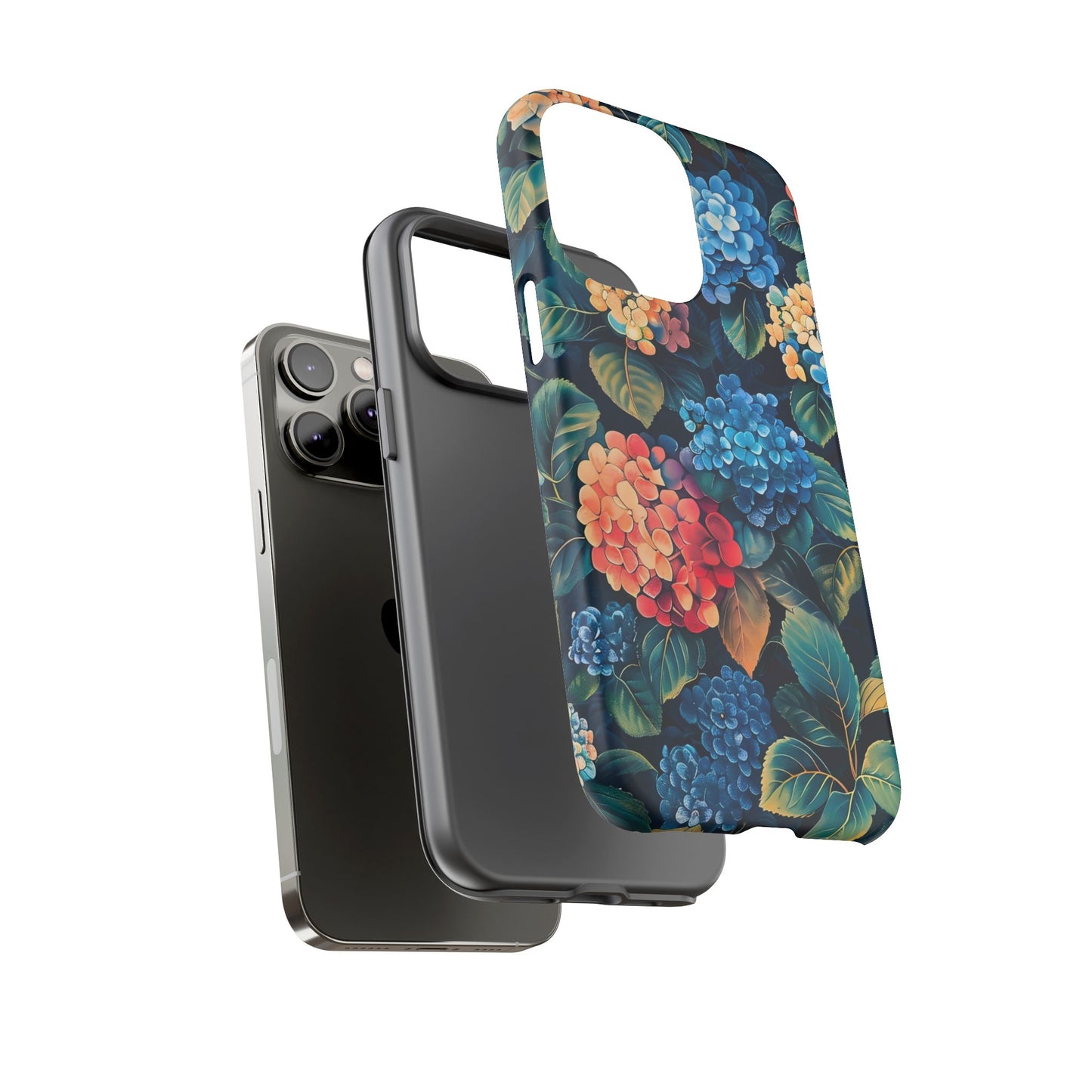 Floral Tough Phone Case, Durable Smartphone Cover, Flower Design, Gift for Her, Stylish Protection
