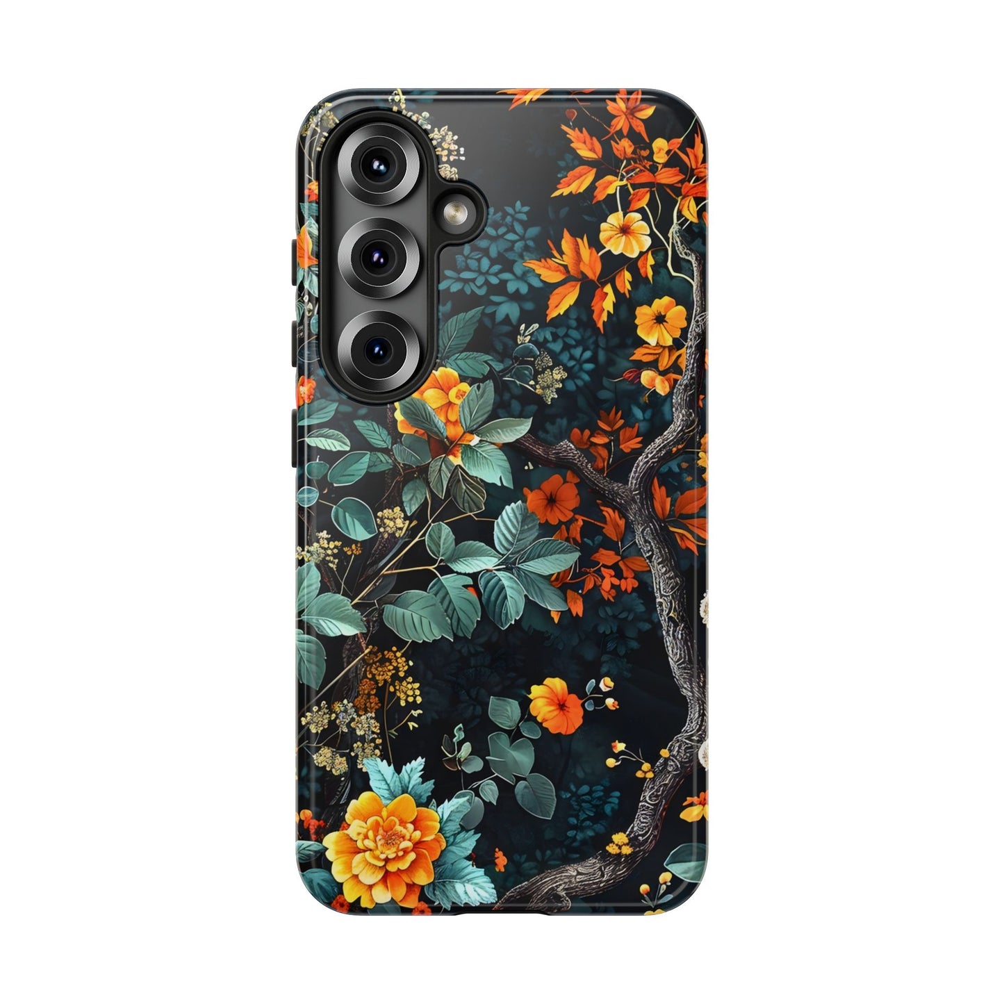 Floral Phone Case | Tough Cases, Protective Cover, Gift for Her, Autumn Vibes, Floral Phone Accessory, Unique Design