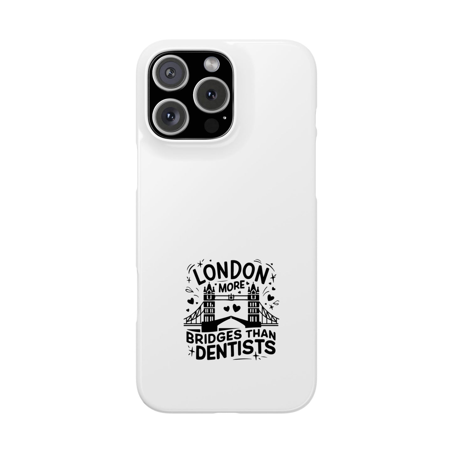 London-Themed Phone Case | Slim Phone Cases, Travel Accessories, Gift for London Lovers, Unique Phone Cover, Fun Design, Typography Art