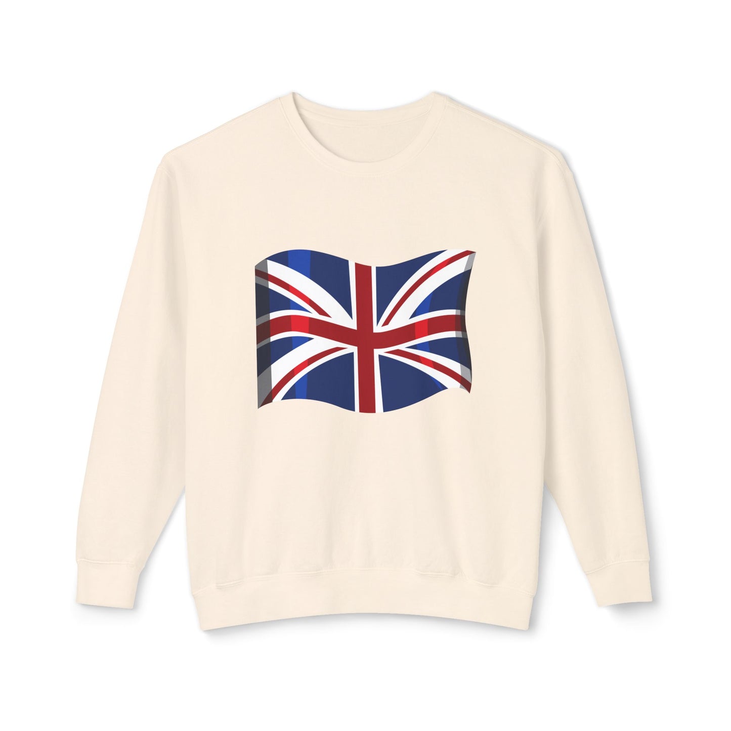 Unisex Lightweight Crewneck Sweatshirt - Classic UK Flag