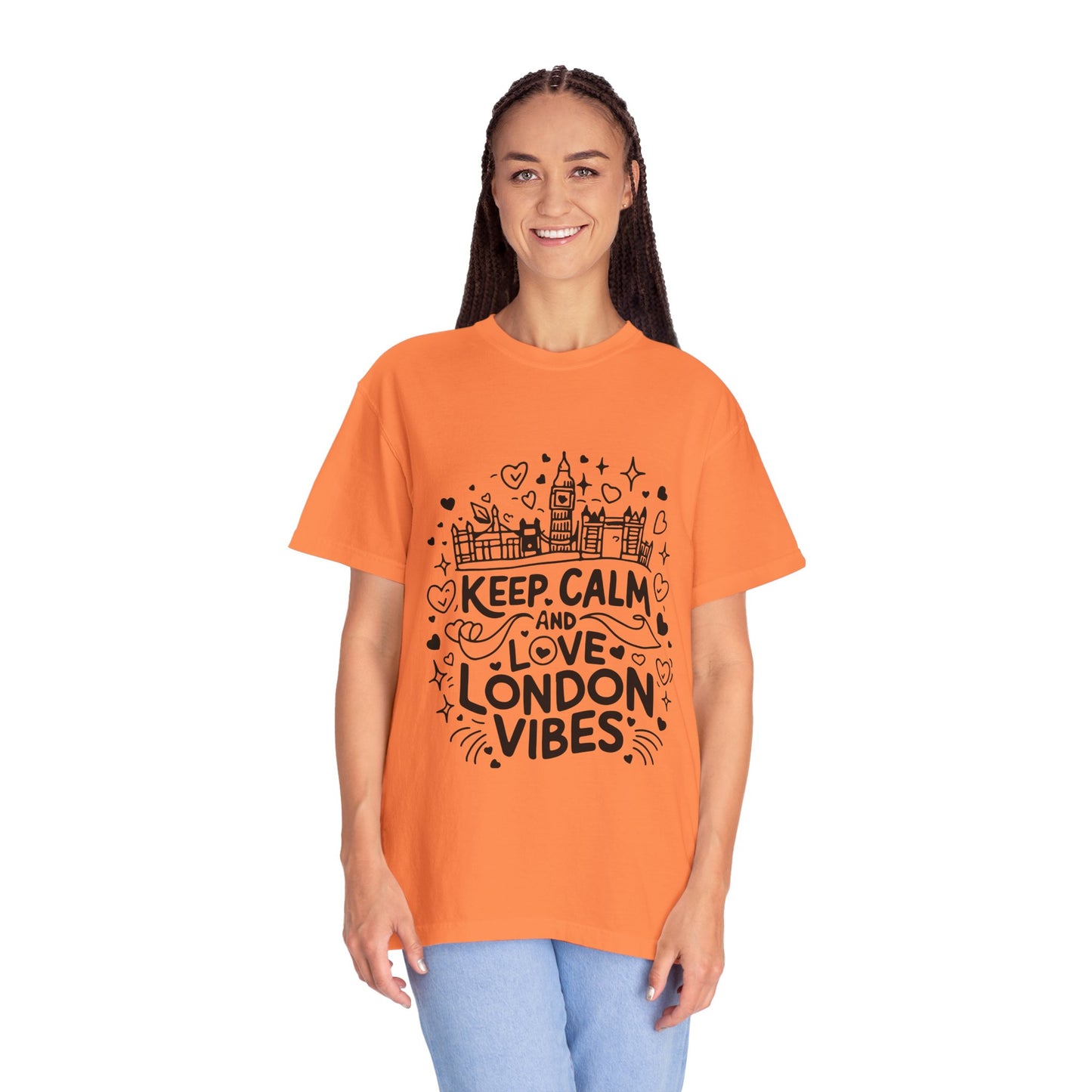 Unisex Garment-Dyed T-shirt - Calm London's Vibes