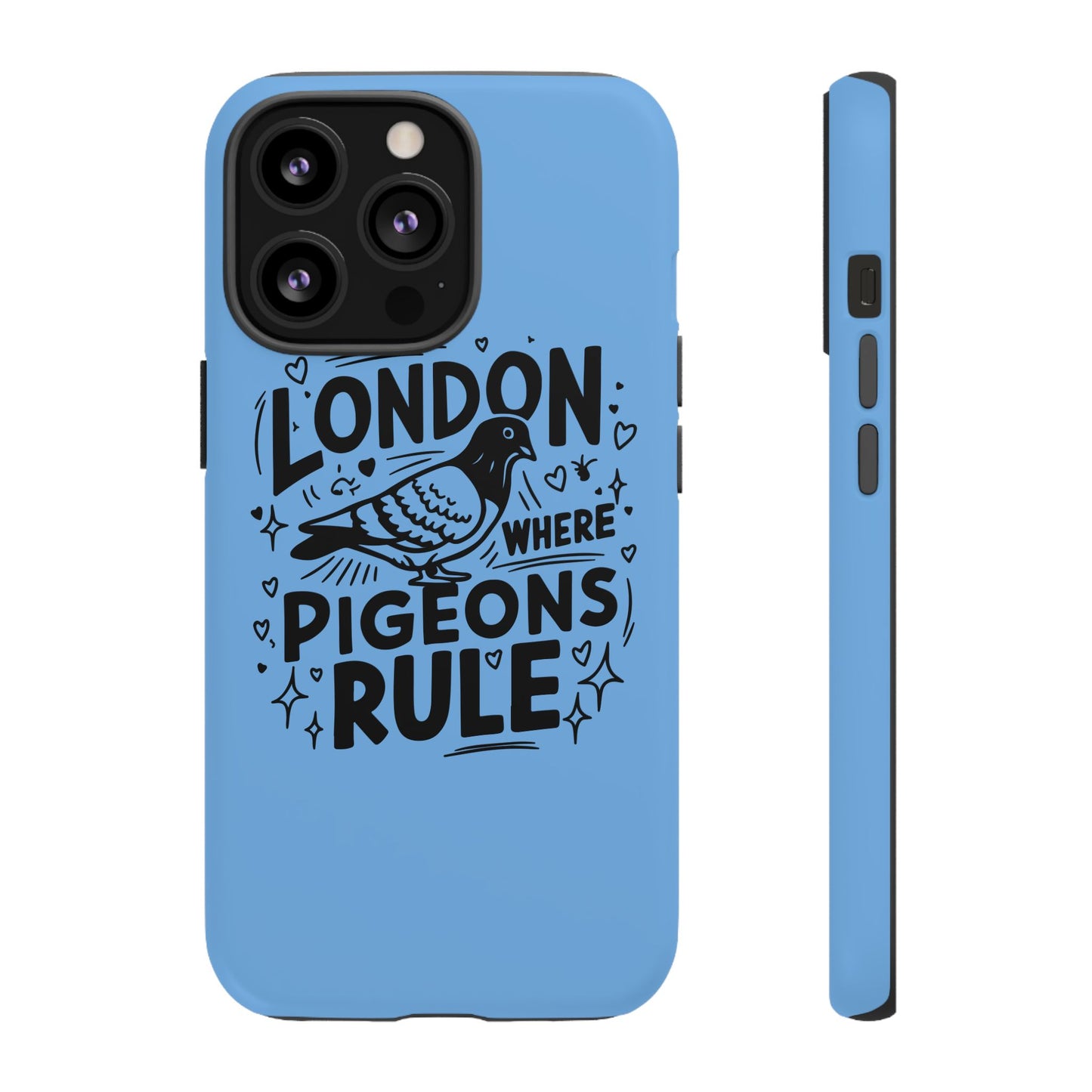 London Pigeon Phone Case, Urban Art Accessory, Tough Phone Cover, Gift for Bird Lovers, London Souvenir, Unique Cell Phone Case