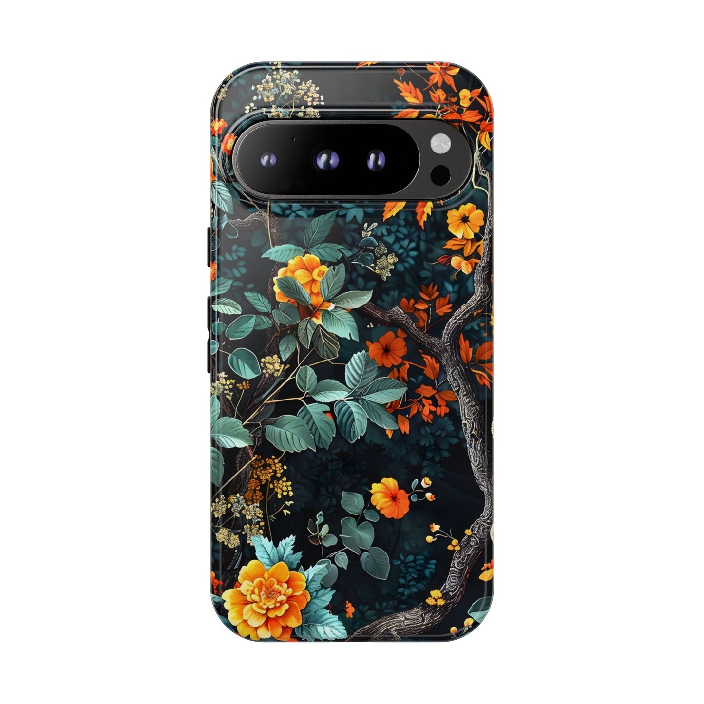 Floral Phone Case | Tough Cases, Protective Cover, Gift for Her, Autumn Vibes, Floral Phone Accessory, Unique Design