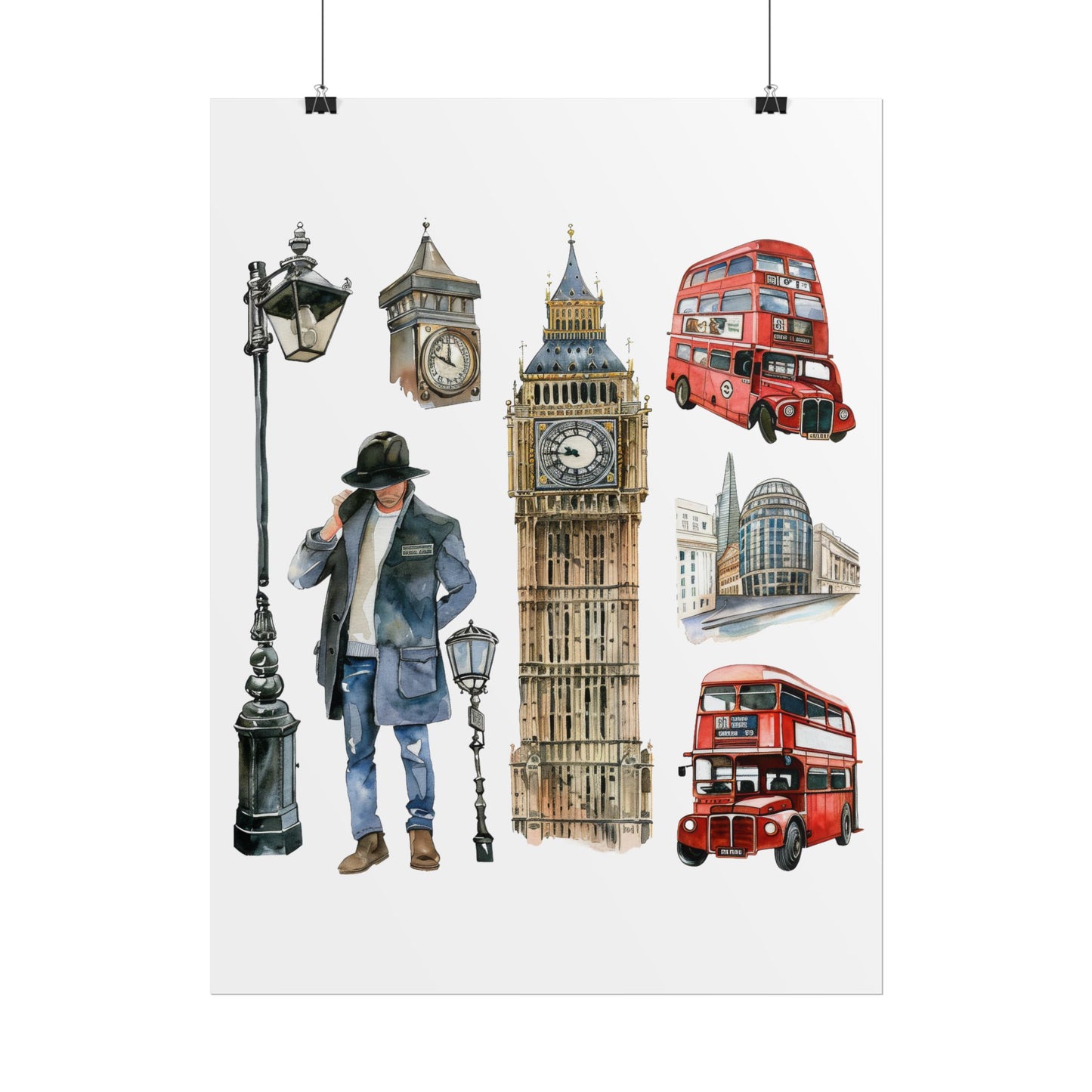 London themed Rolled Posters