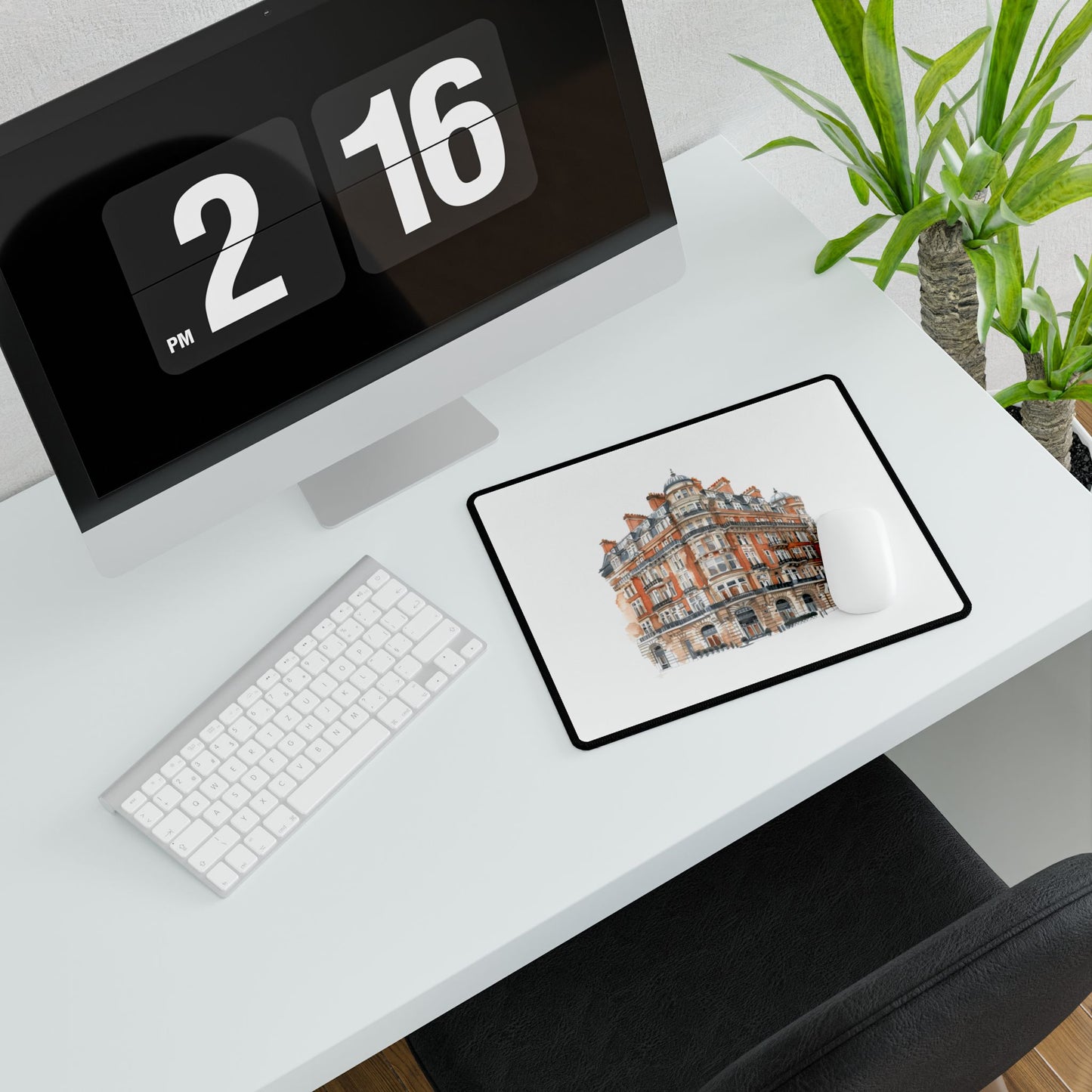 Elegant Cityscape Desk Mat - Office Decor, Workspace Accessory, Gift for Professionals, Home Office Essentials, Customizable Desk Pad