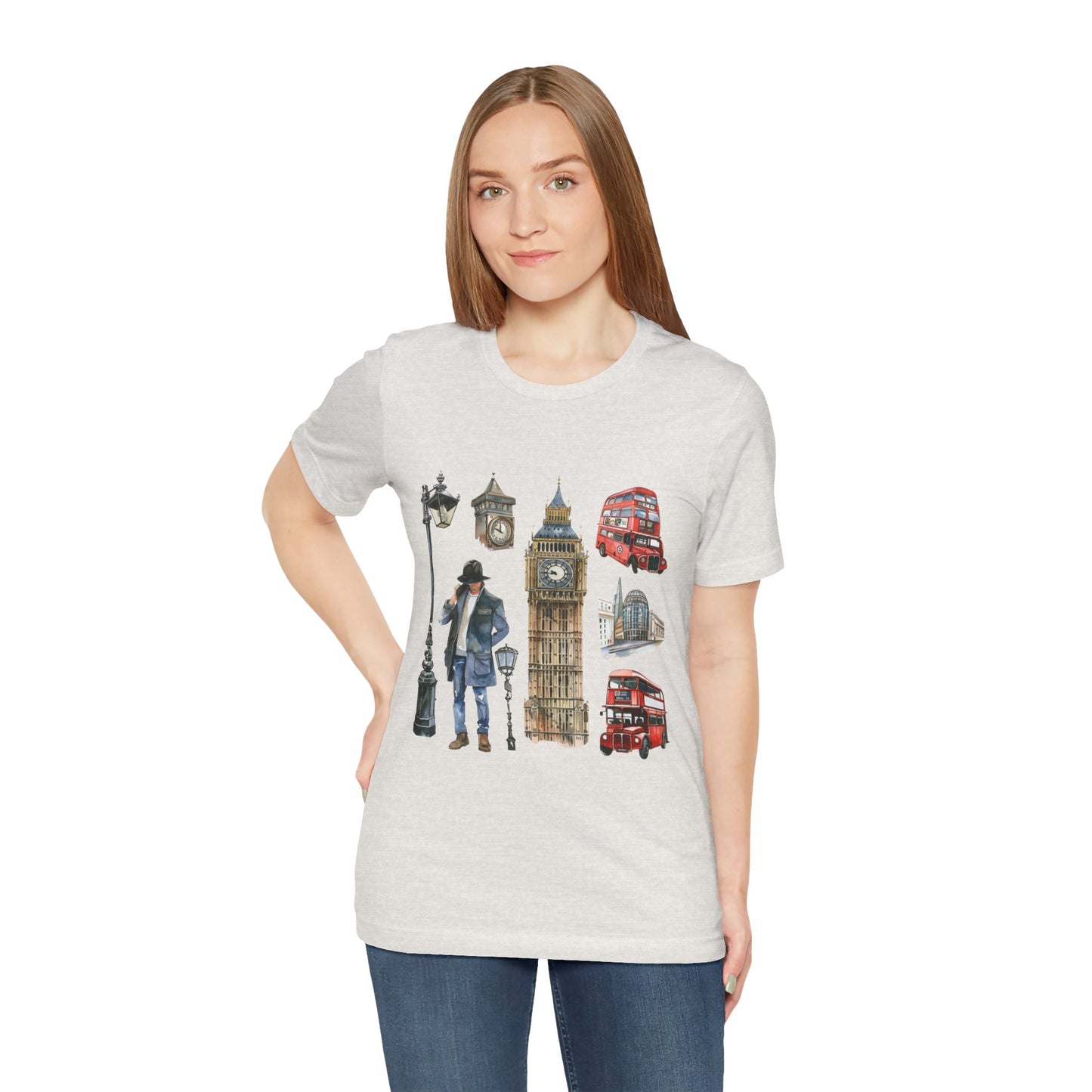 Unisex Jersey Short Sleeve Tee - Old World Charm - Vintage English Icons