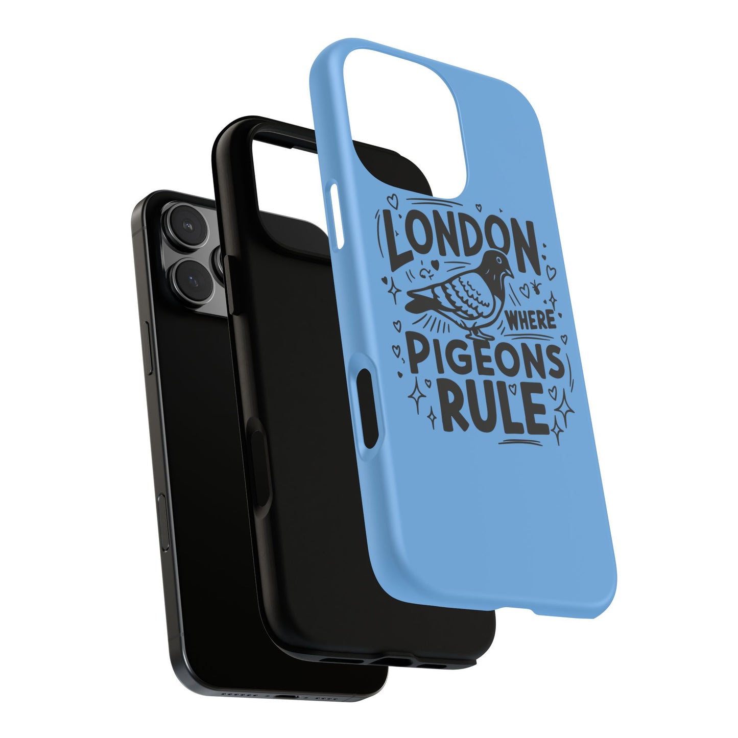 London Pigeon Phone Case, Urban Art Accessory, Tough Phone Cover, Gift for Bird Lovers, London Souvenir, Unique Cell Phone Case