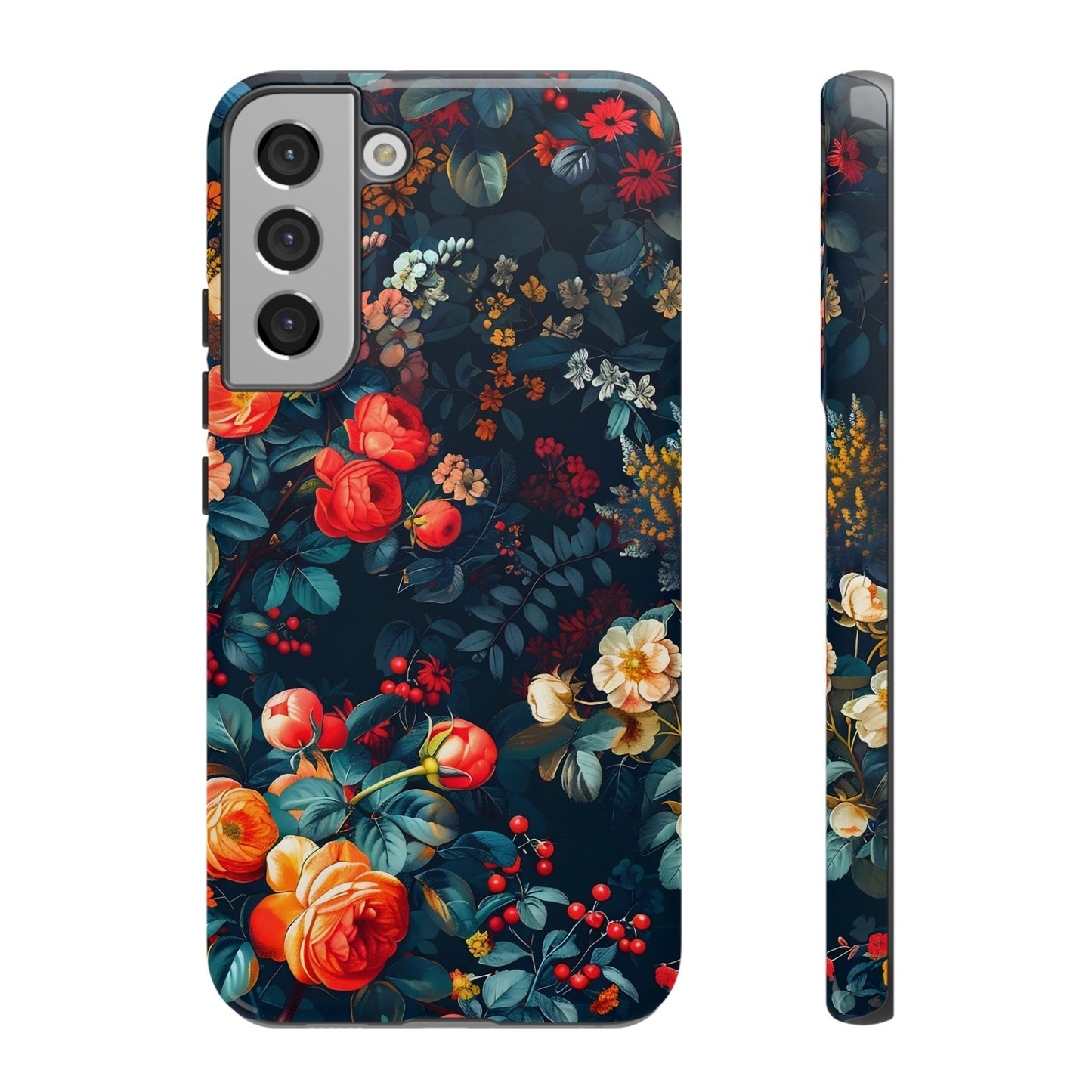 Floral Phone Case - Tough Cases, iPhone Protection, Elegant Floral Design, Gift for Her, Stylish Tech Accessory