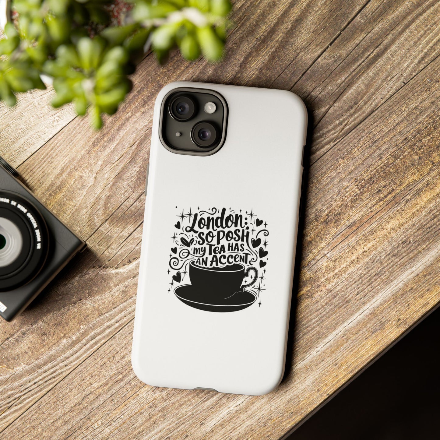 Posh Tea iPhone Case - London Accent Design