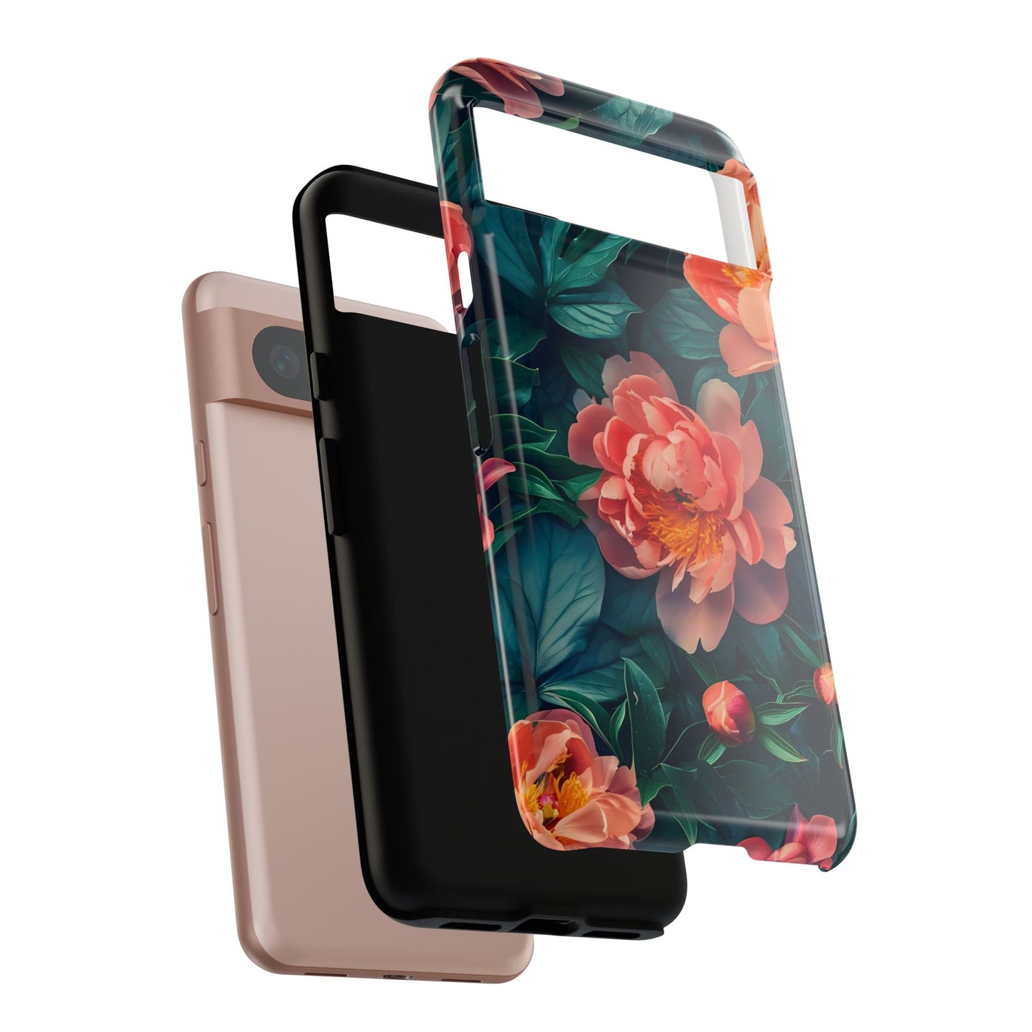 Floral Phone Case - Tough Cases, Flower Design, Botanical Art, Phone Accessory, Gift for Her, Nature Lovers