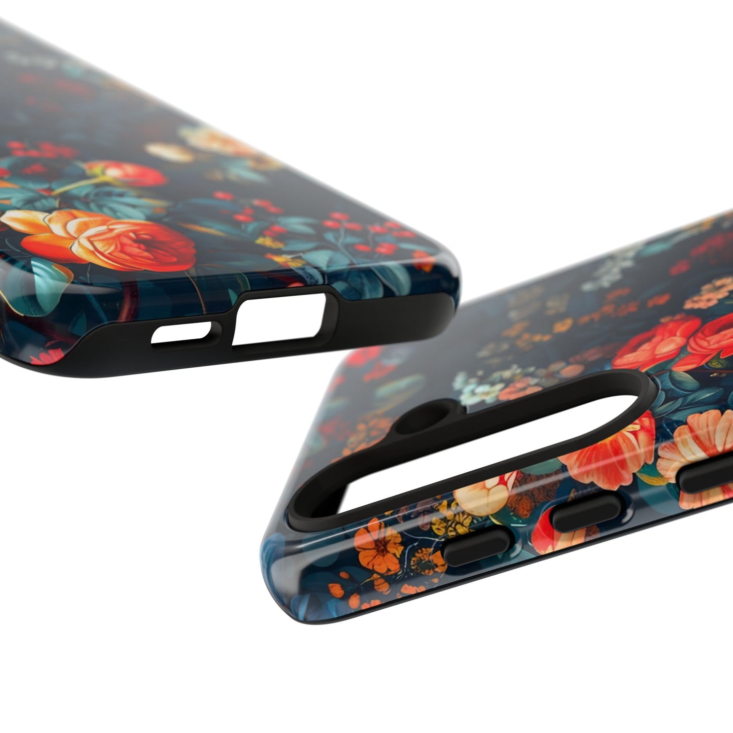 Floral Phone Case - Tough Cases, iPhone Protection, Elegant Floral Design, Gift for Her, Stylish Tech Accessory