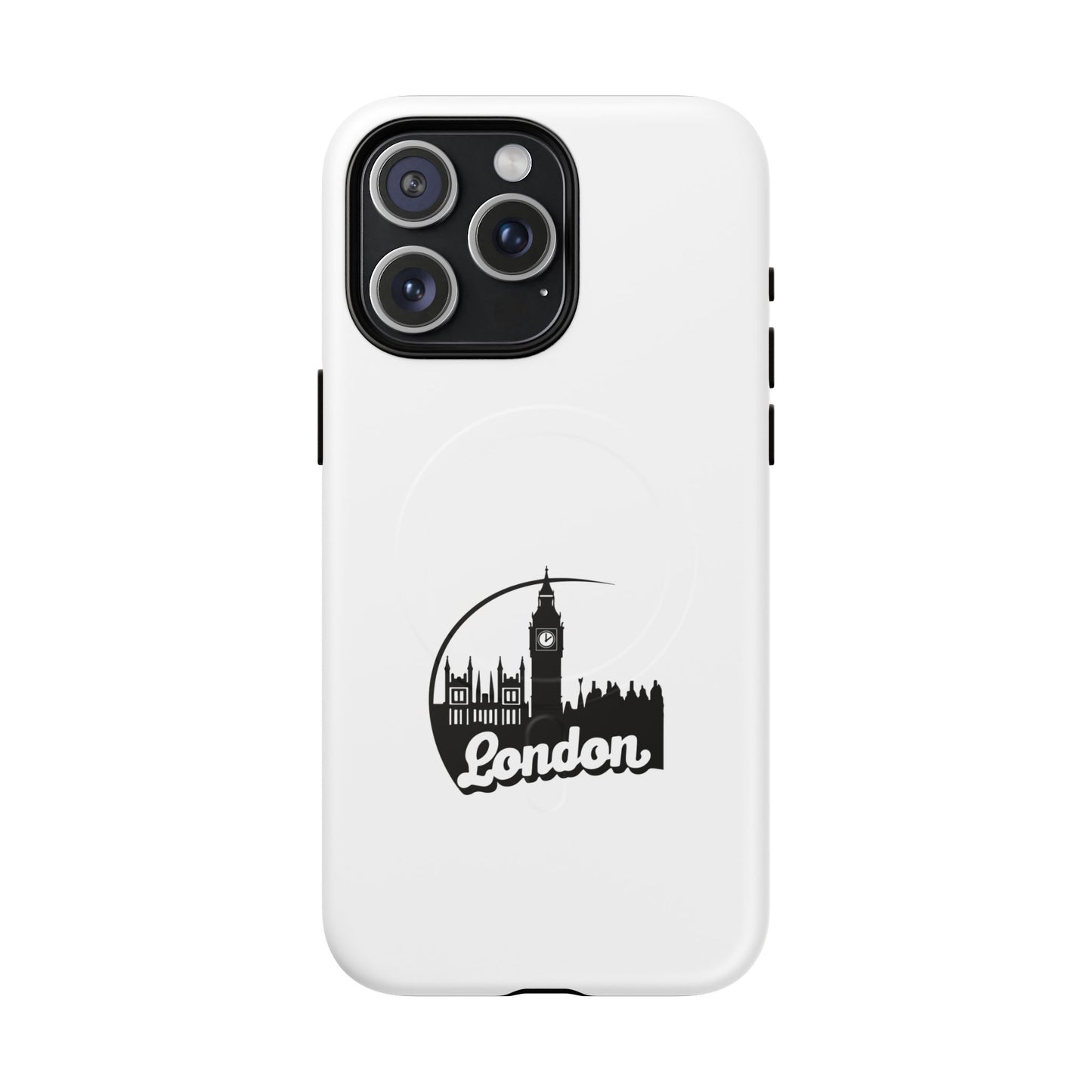 Stylish Tough Magnetic Phone Case with London Skyline, Unique Design, Perfect Gift for Travelers, Phone Protection, Customizable Accessories