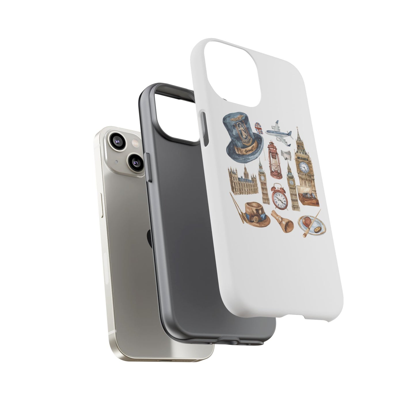 London-Themed Phone Case, Durable iPhone Cover, Gift for Travelers, Unique Cell Phone Accessories, Stylish Gadget Protection
