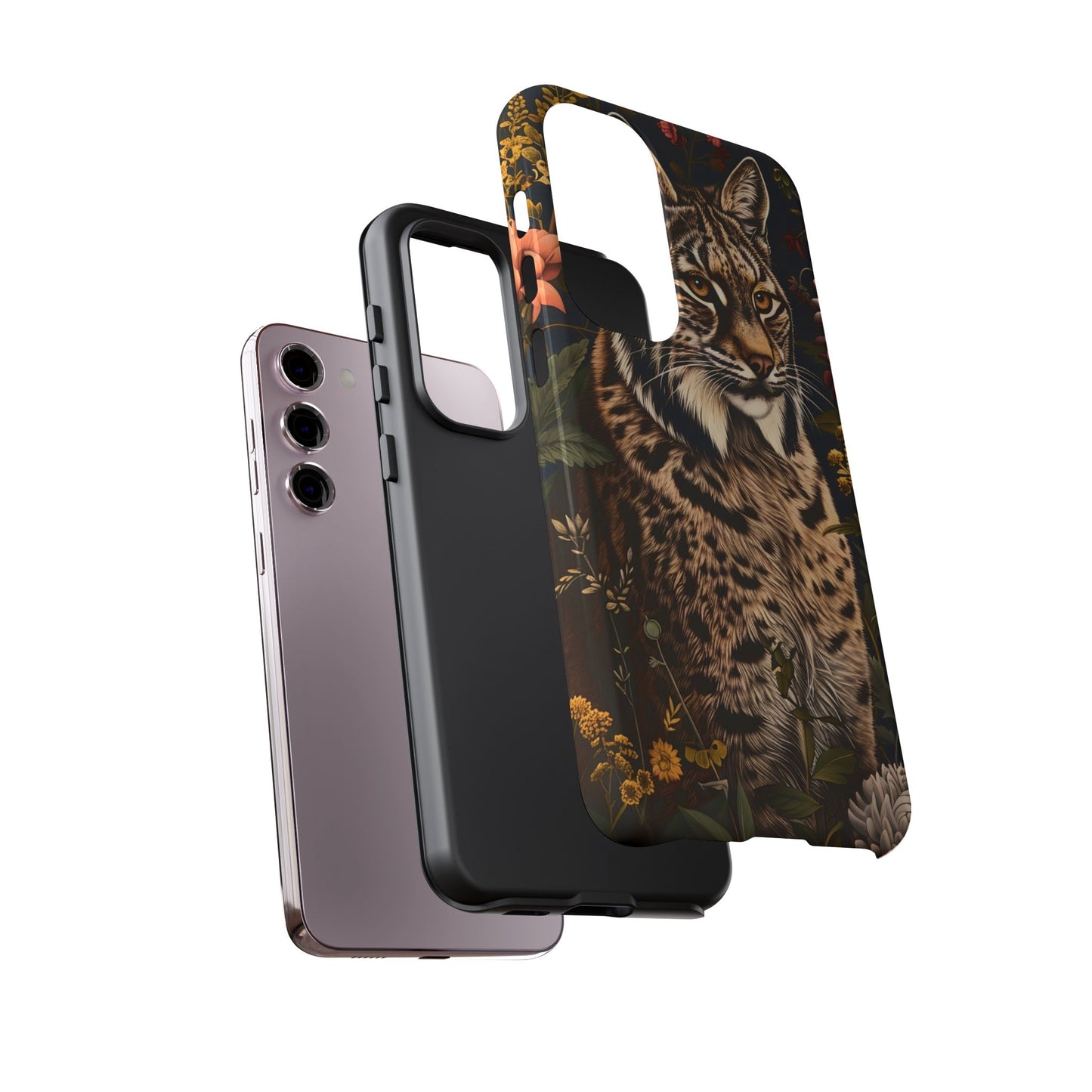 Wildlife Phone Case with Lynx Design, Tough Cases, Animal Lovers Gift, Nature Inspired Accessories, Unique Tech Protection