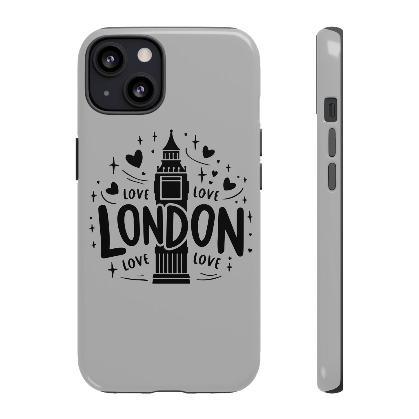 London Love Phone Case, Tough Cases, Stylish Phone Accessories, Unique Gift for Travelers, London Souvenir, Love Design