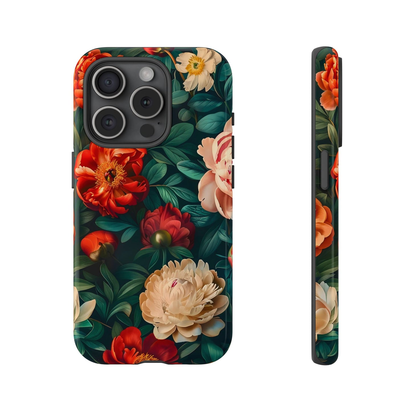 Floral Phone Case - Tough Cases, Vibrant Protection, Gift for Her, Cute Floral Design, Trendy Accessory, Perfect for Spring