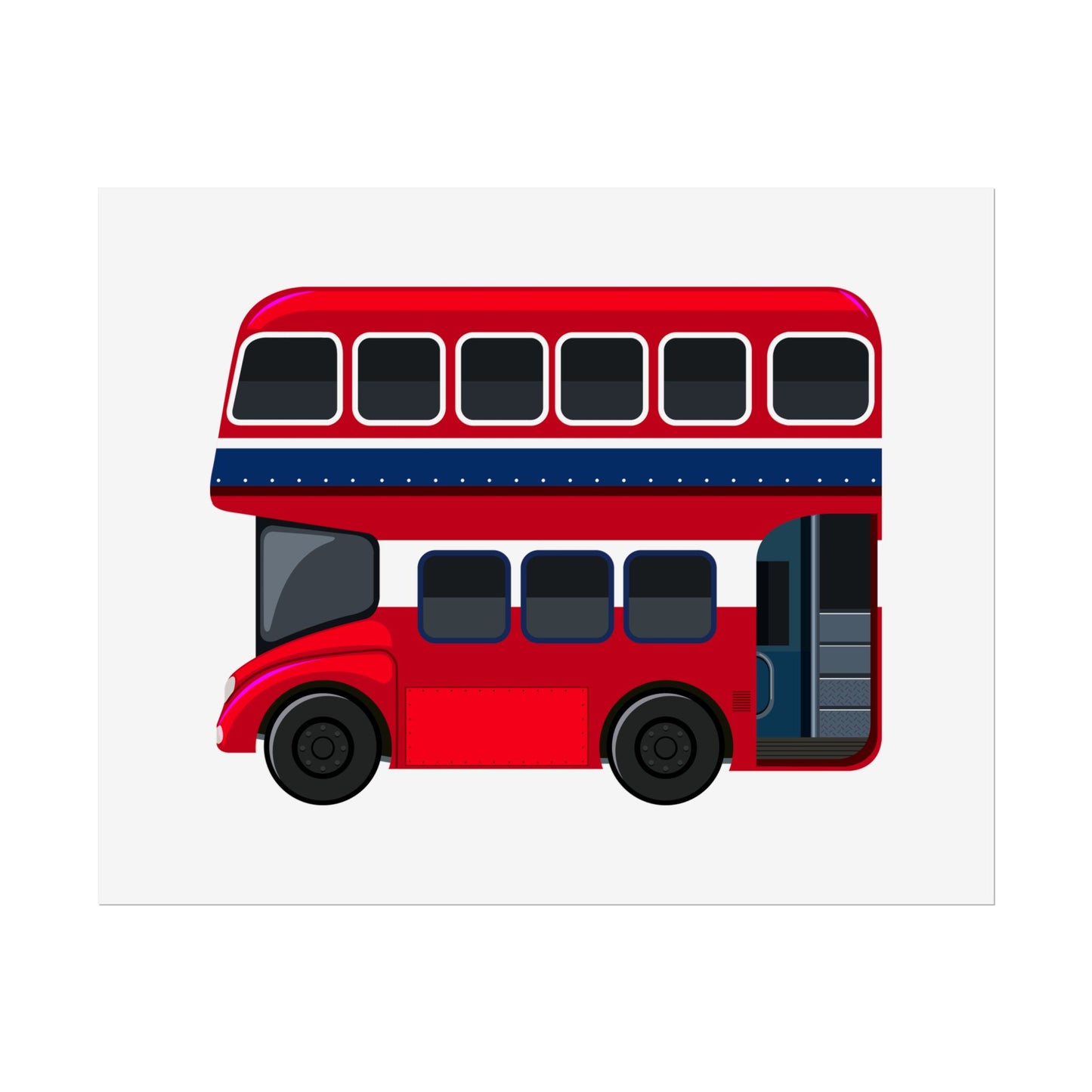 Red Double Decker Bus Rolled Posters