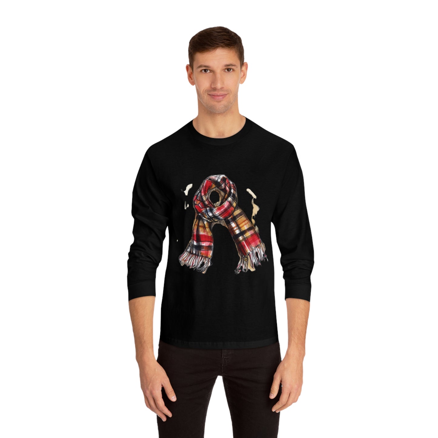 Unisex Classic Long Sleeve T-Shirt - Classic British Plaid Scarf