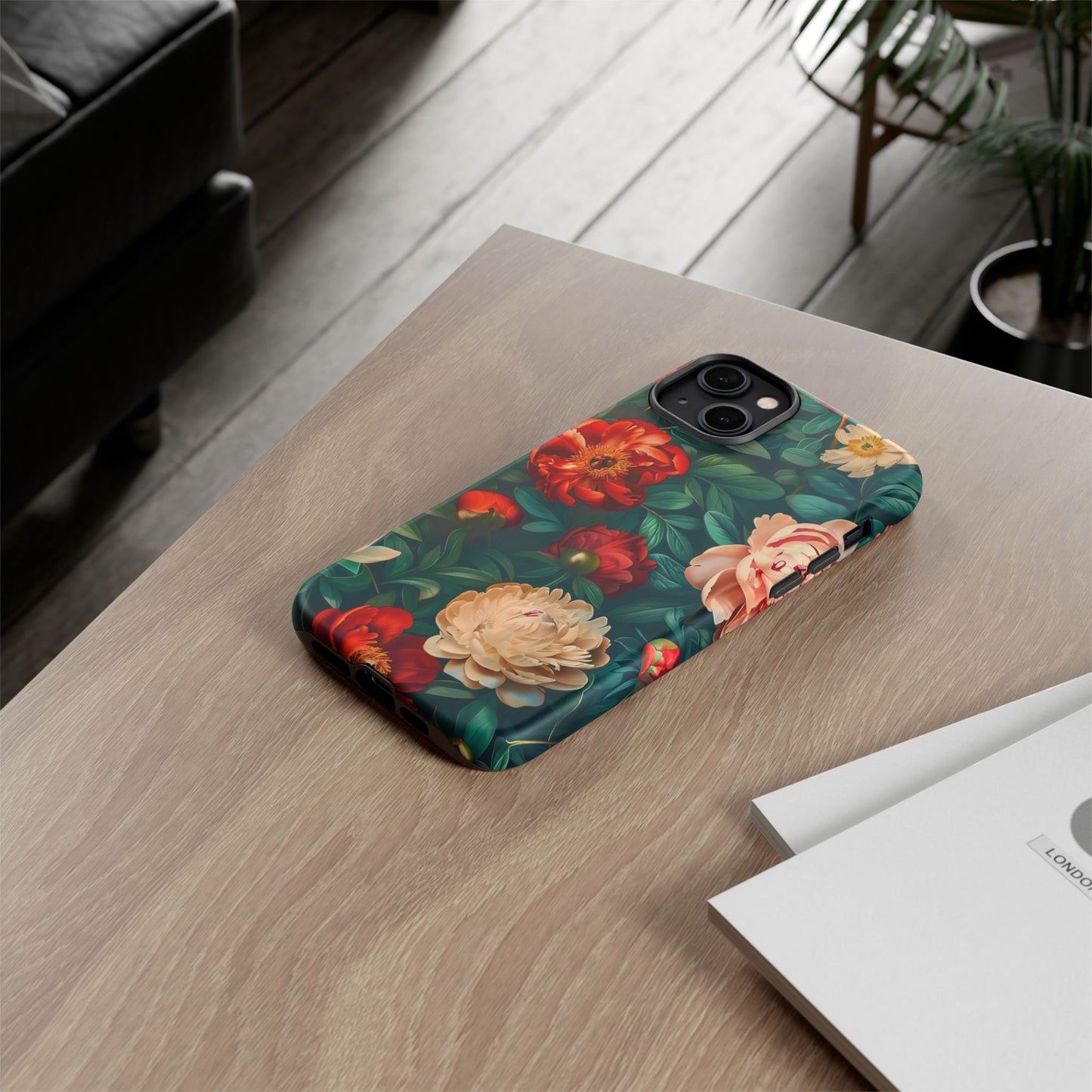 Floral Phone Case - Tough Cases, Vibrant Protection, Gift for Her, Cute Floral Design, Trendy Accessory, Perfect for Spring