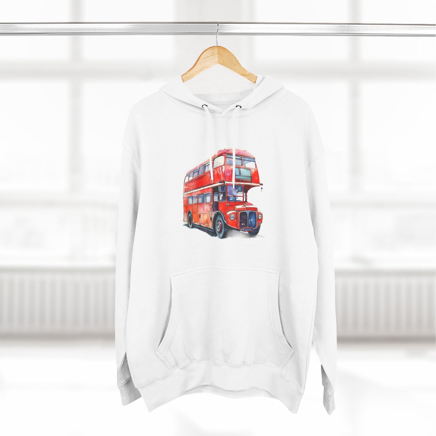 Vintage Car Trendy Three-Panel Fleece Hoodie