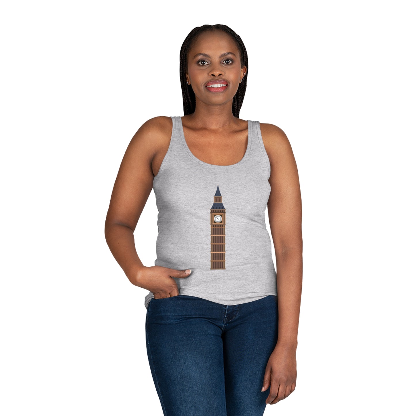 Women's Tank Top - Vintage Big Ben Wall Art Design