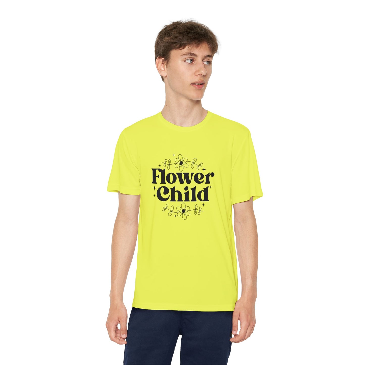 Youth Tee - Flower Child SVG PNG Design - Cute Graphic T-Shirt for Free Spirits
