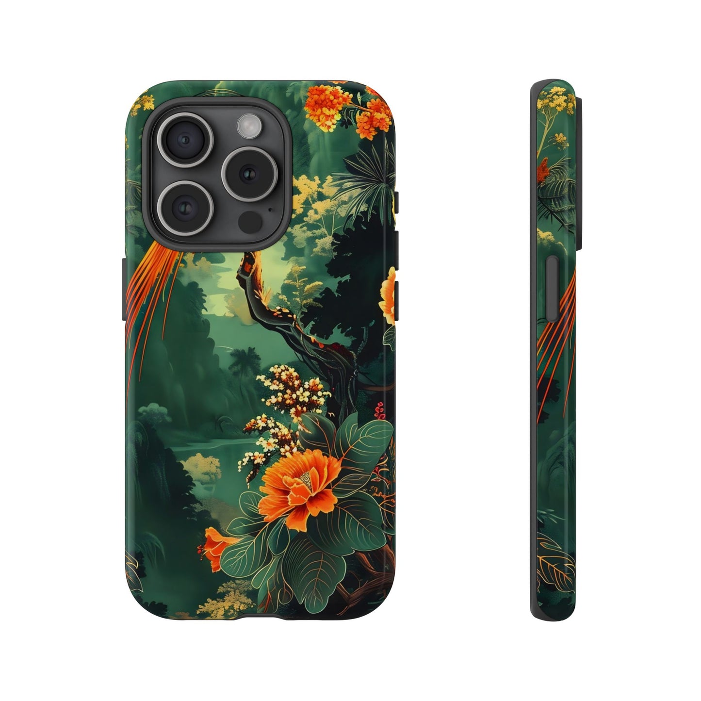 Tropical Phone Case - Colorful Floral Design, Phone Cover for Nature Lovers, Gift for Friends, iPhone & Android Compatible, Boho Style