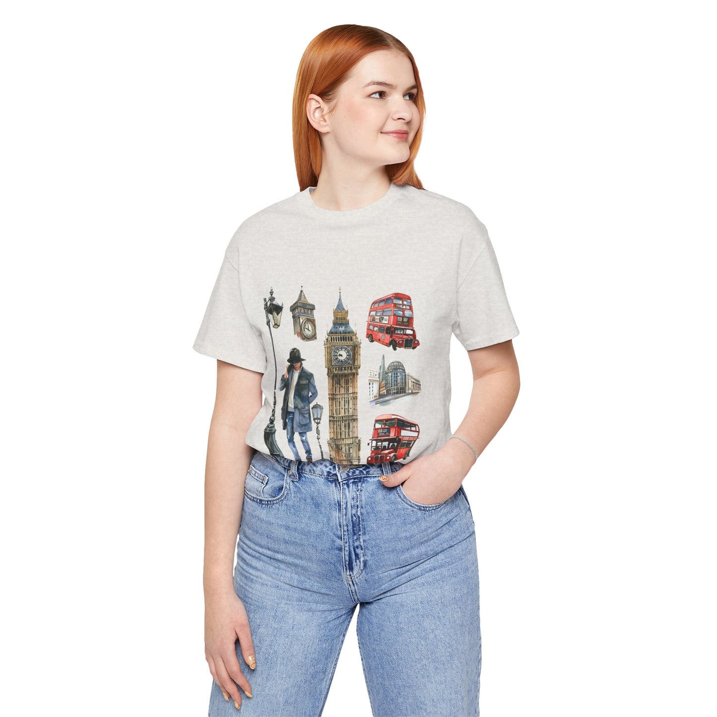 Unisex Jersey Short Sleeve Tee - Old World Charm - Vintage English Icons