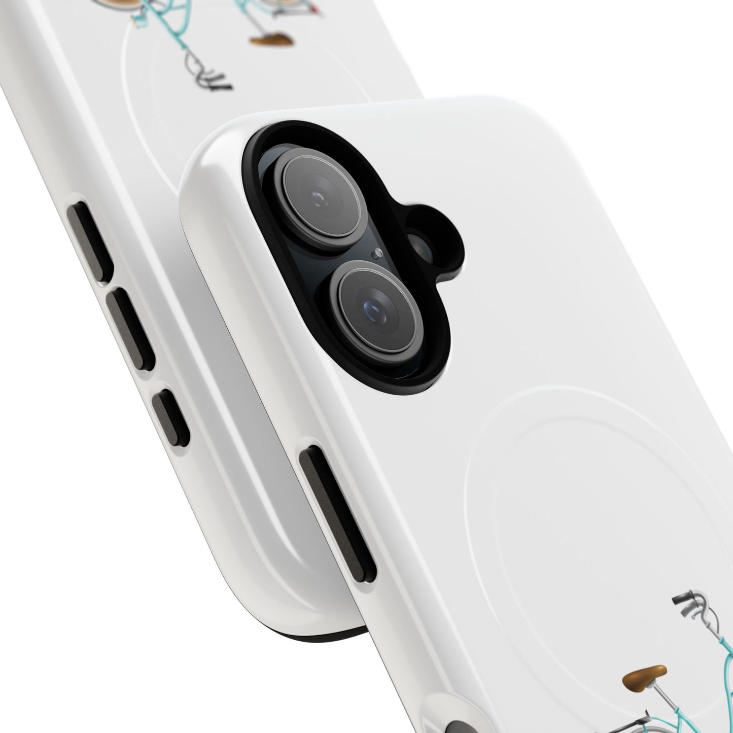 Tough Magnetic Phone Cases, Stylish Bicycle Design, Durable Protection, Perfect Gift for Cyclists, Trendy Tech Accessory