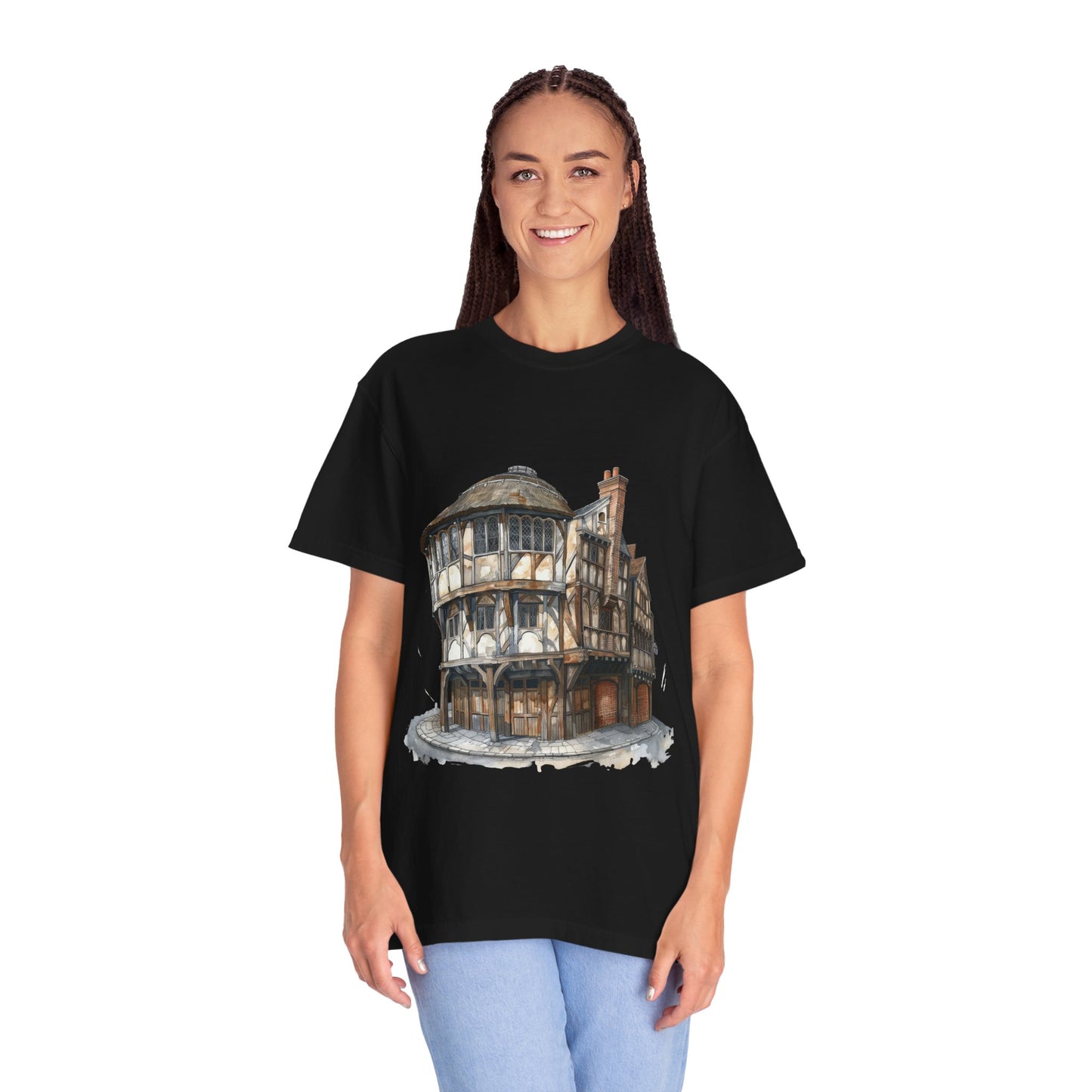 Unisex Garment-Dyed T-shirt - Cheers to Tradition - The Classic British Pub