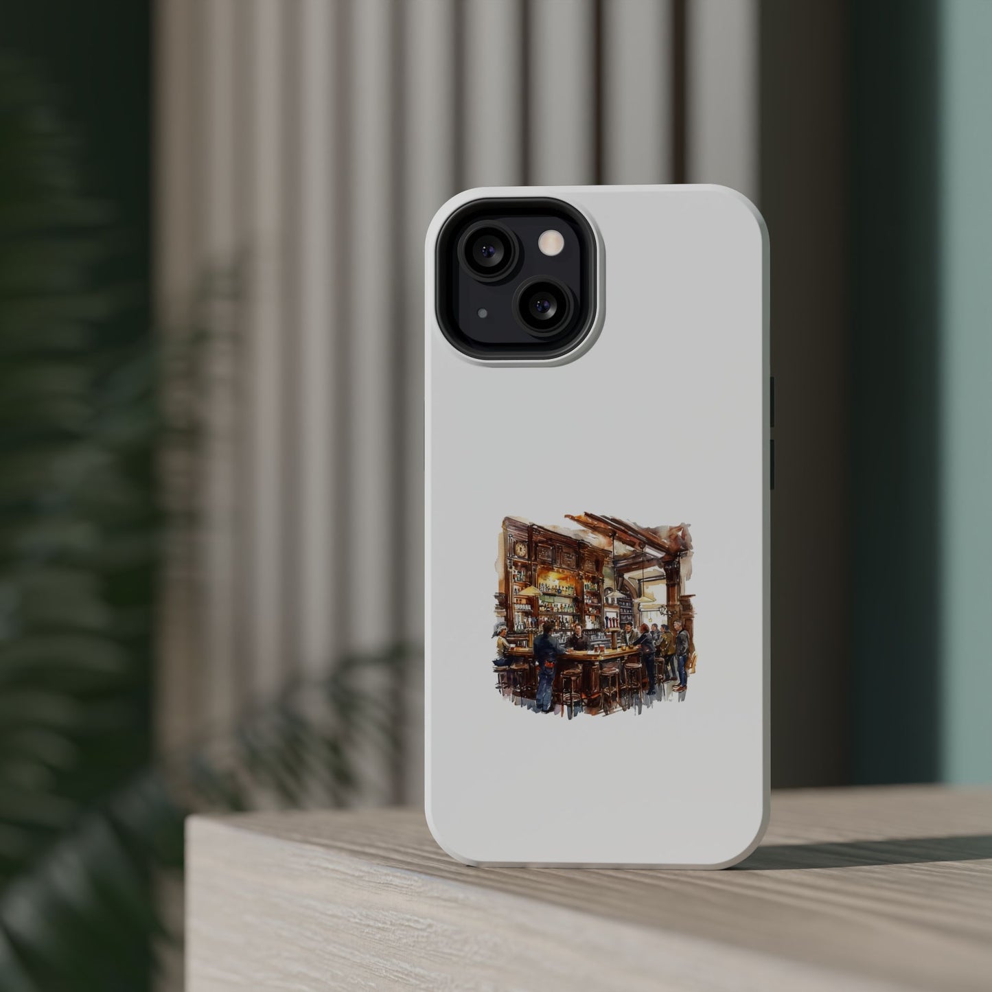 Artistic Magnetic Phone Case for Coffee Lovers, Cozy Café Vibe, Gift for Him or Her, Unique Custom Design, Holiday Present