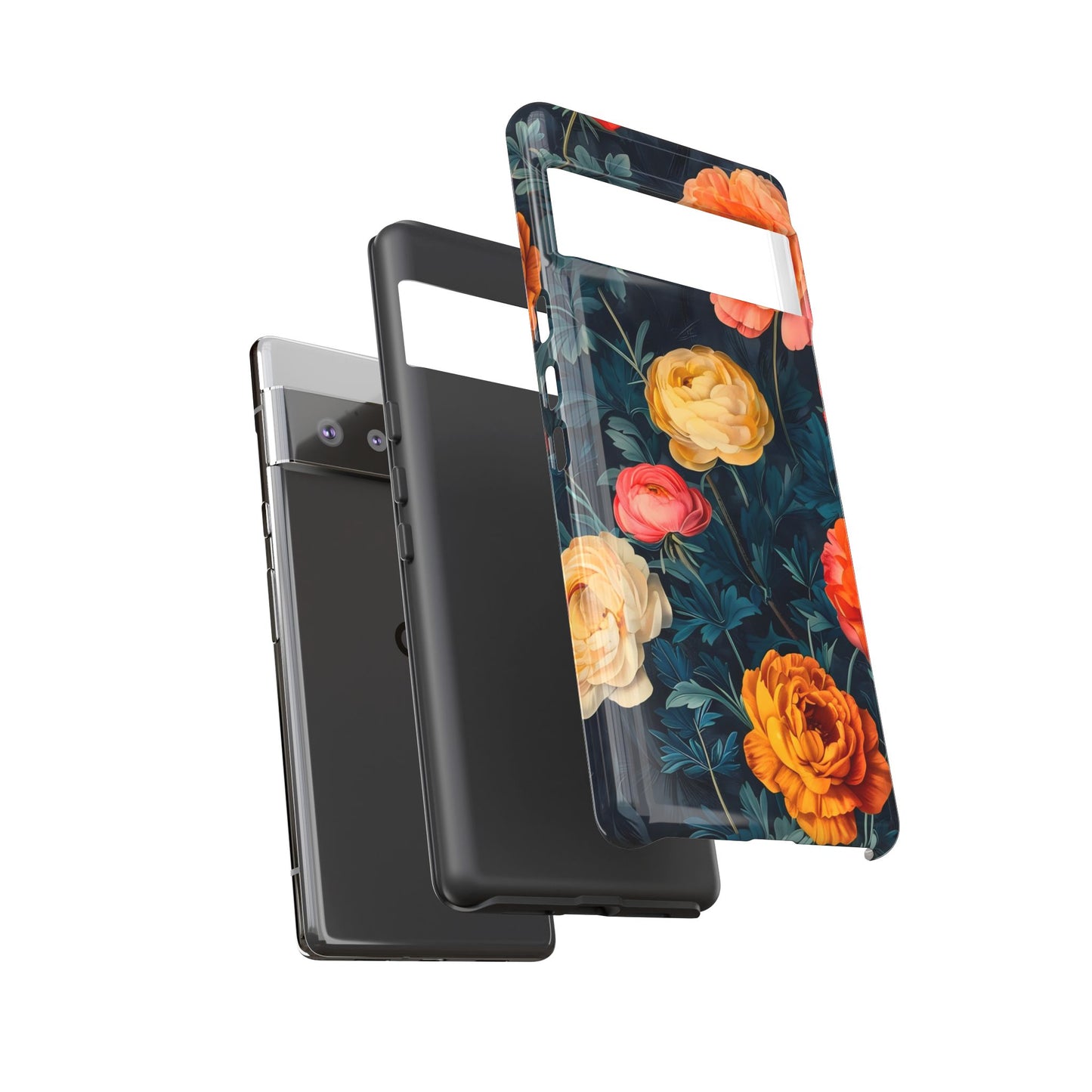 Floral Phone Case - Tough Cases, Stylish Protection, Gift for Flower Lovers, Customizable Cover, Floral Design Mobile Accessory