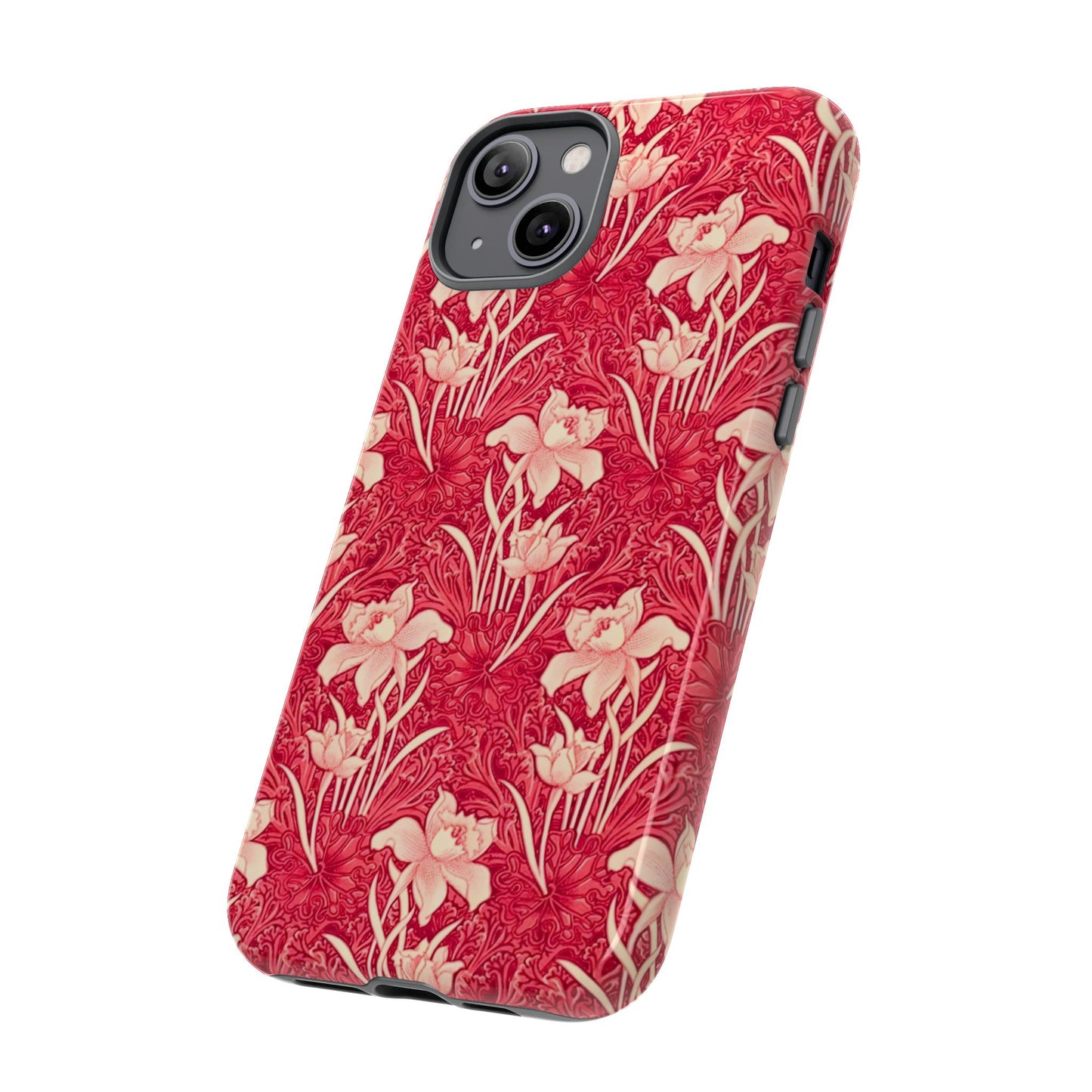 Floral Tough Phone Case - Durable, Stylish Accessory, Perfect Gift for Her, Floral Pattern, Customizable, Ideal for Daily Use