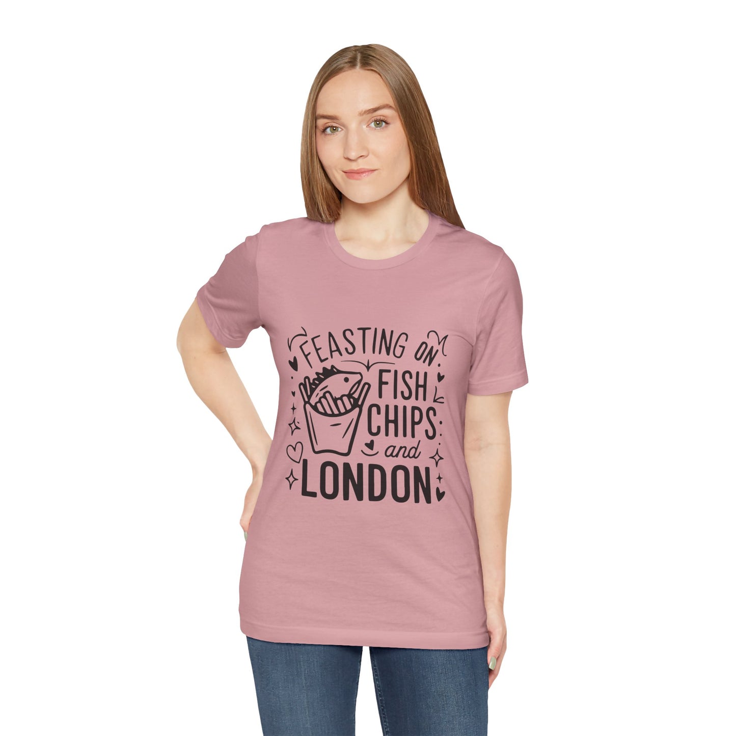 Unisex Jersey Short Sleeve Tee - Fsih Chips and London