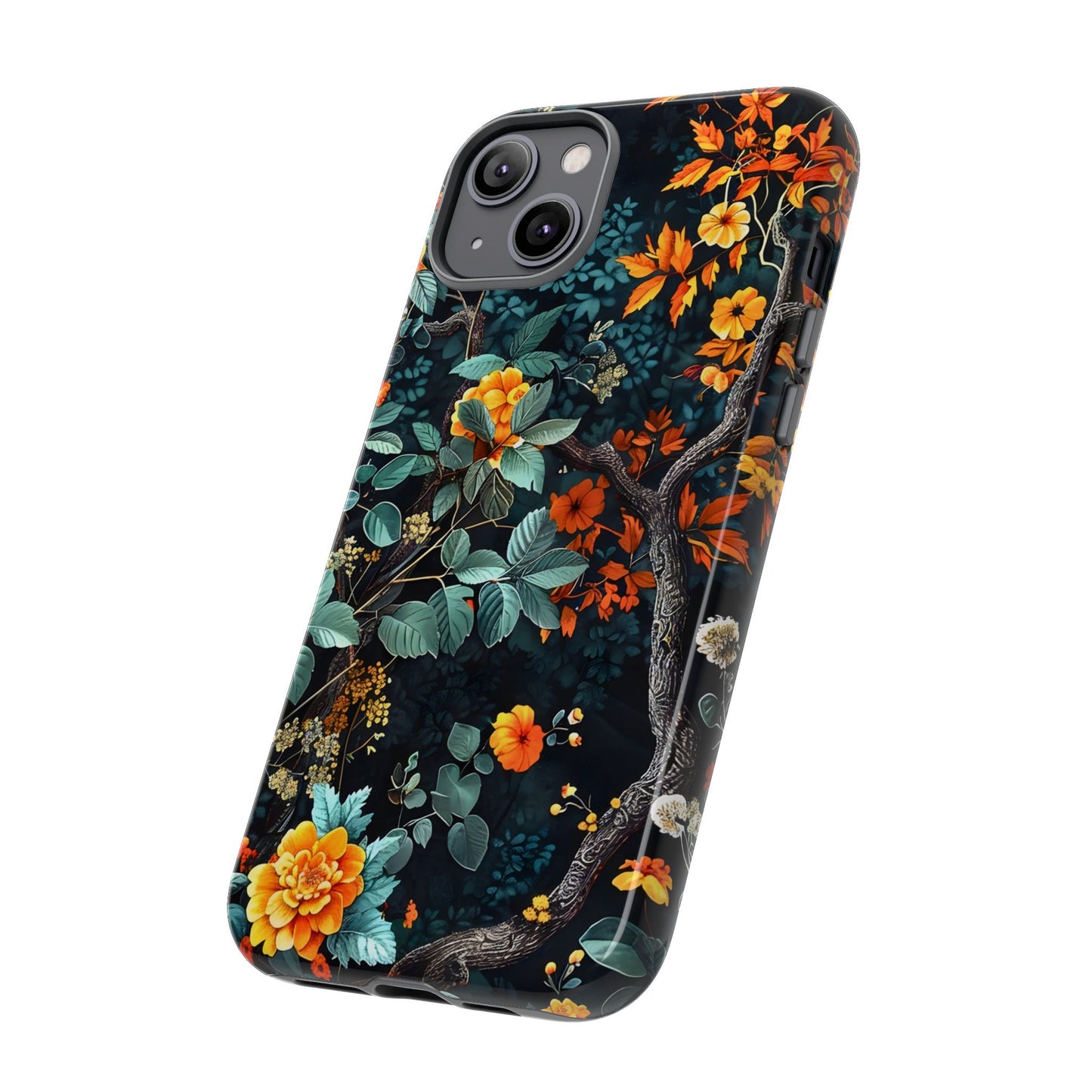 Floral Phone Case | Tough Cases, Protective Cover, Gift for Her, Autumn Vibes, Floral Phone Accessory, Unique Design