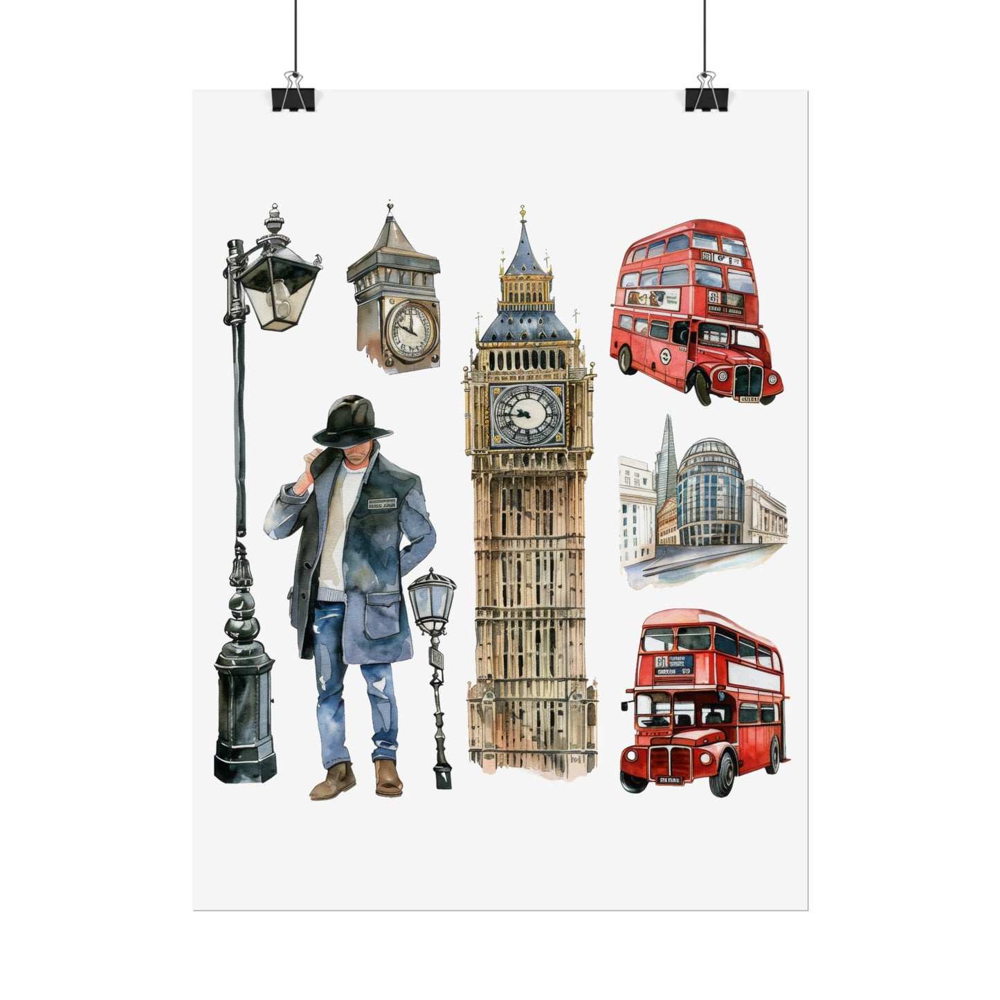 London themed Rolled Posters