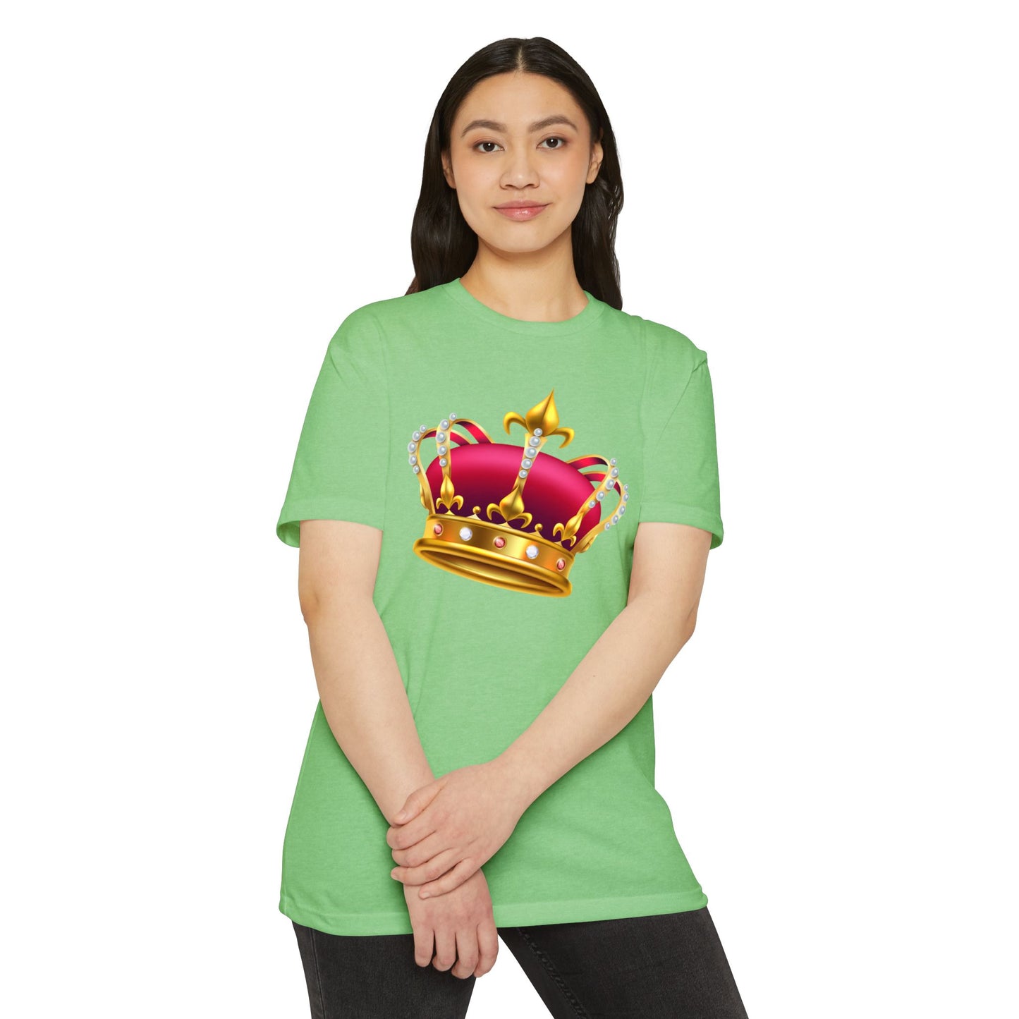Unisex CVC Jersey T-shirt - British Royal Crown Design