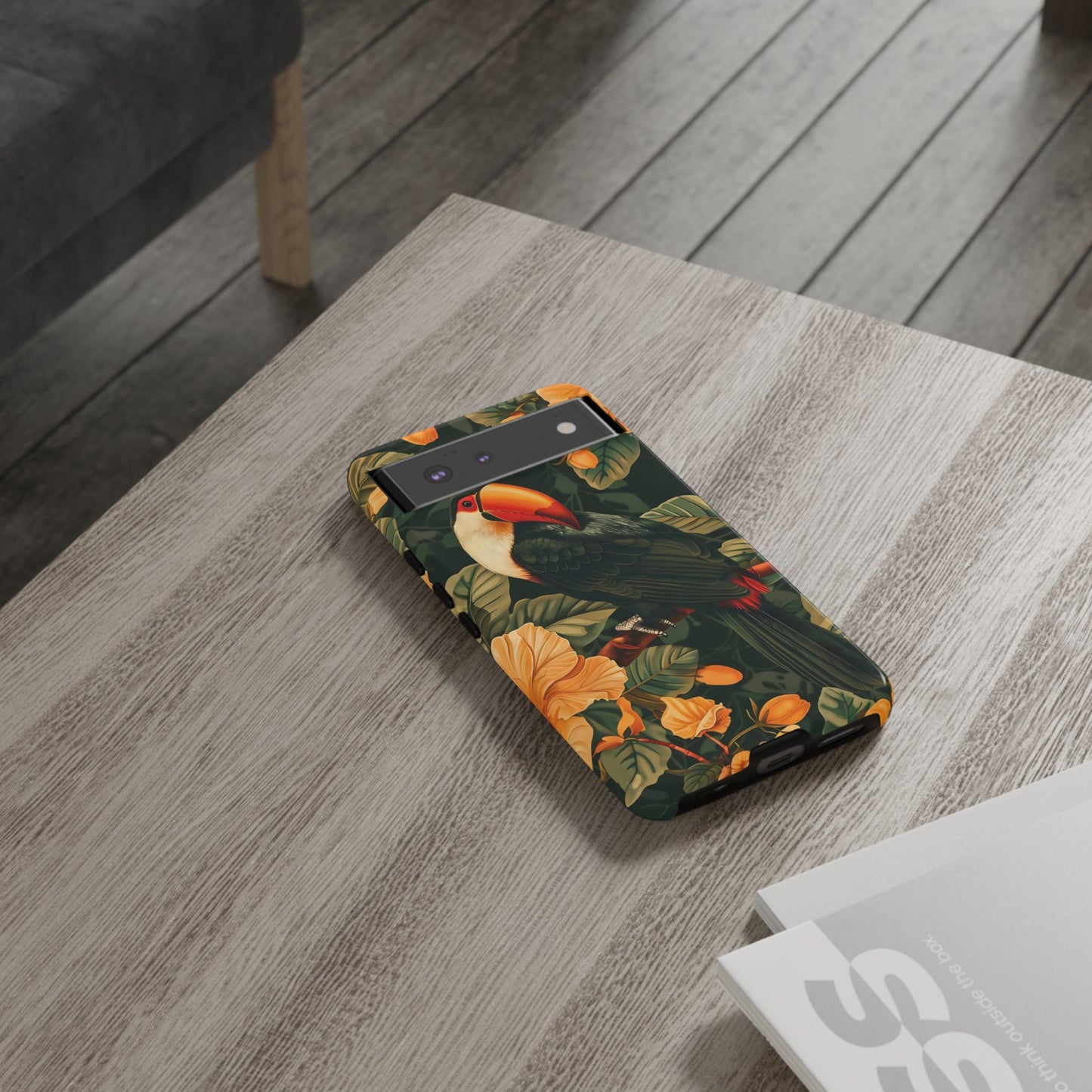 Tropical Toucan Phone Case, Exotic Bird Cover, Nature Lover Gift, Eco-Friendly Design, Customizable Tech Accessory