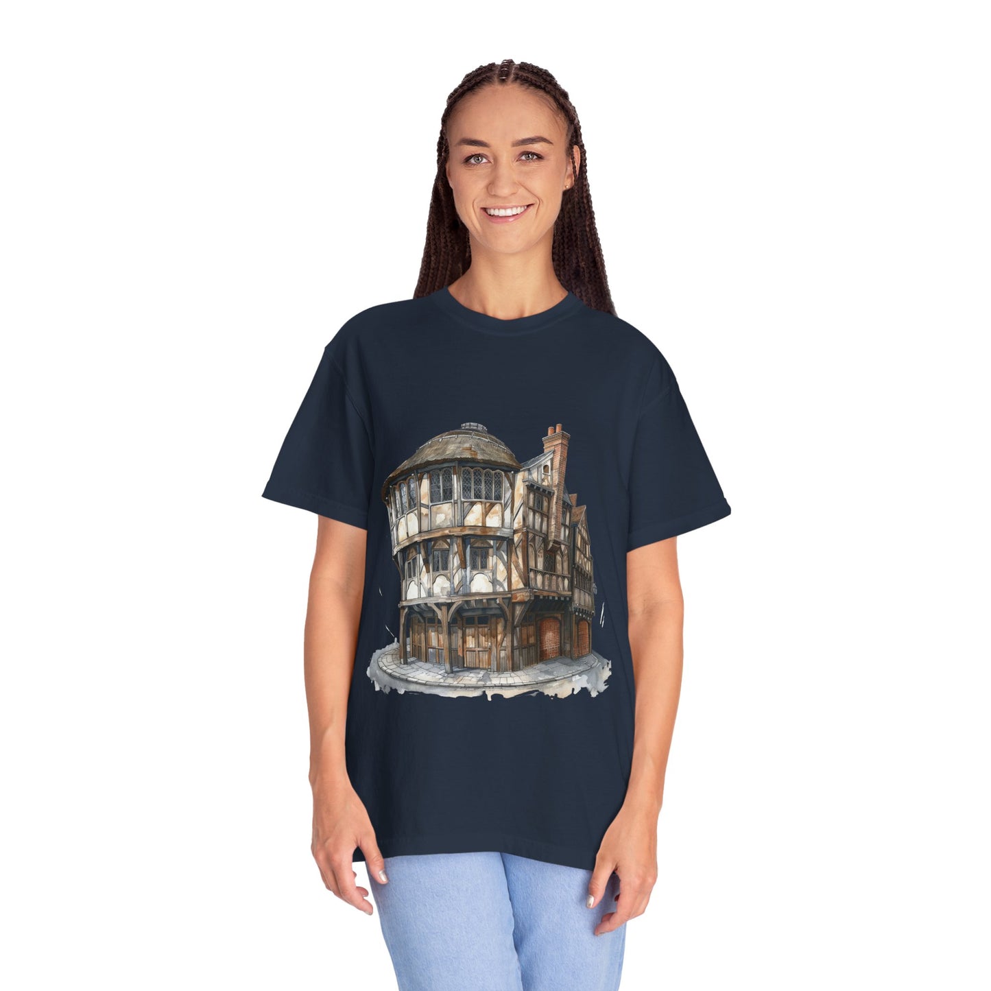Unisex Garment-Dyed T-shirt - Cheers to Tradition - The Classic British Pub