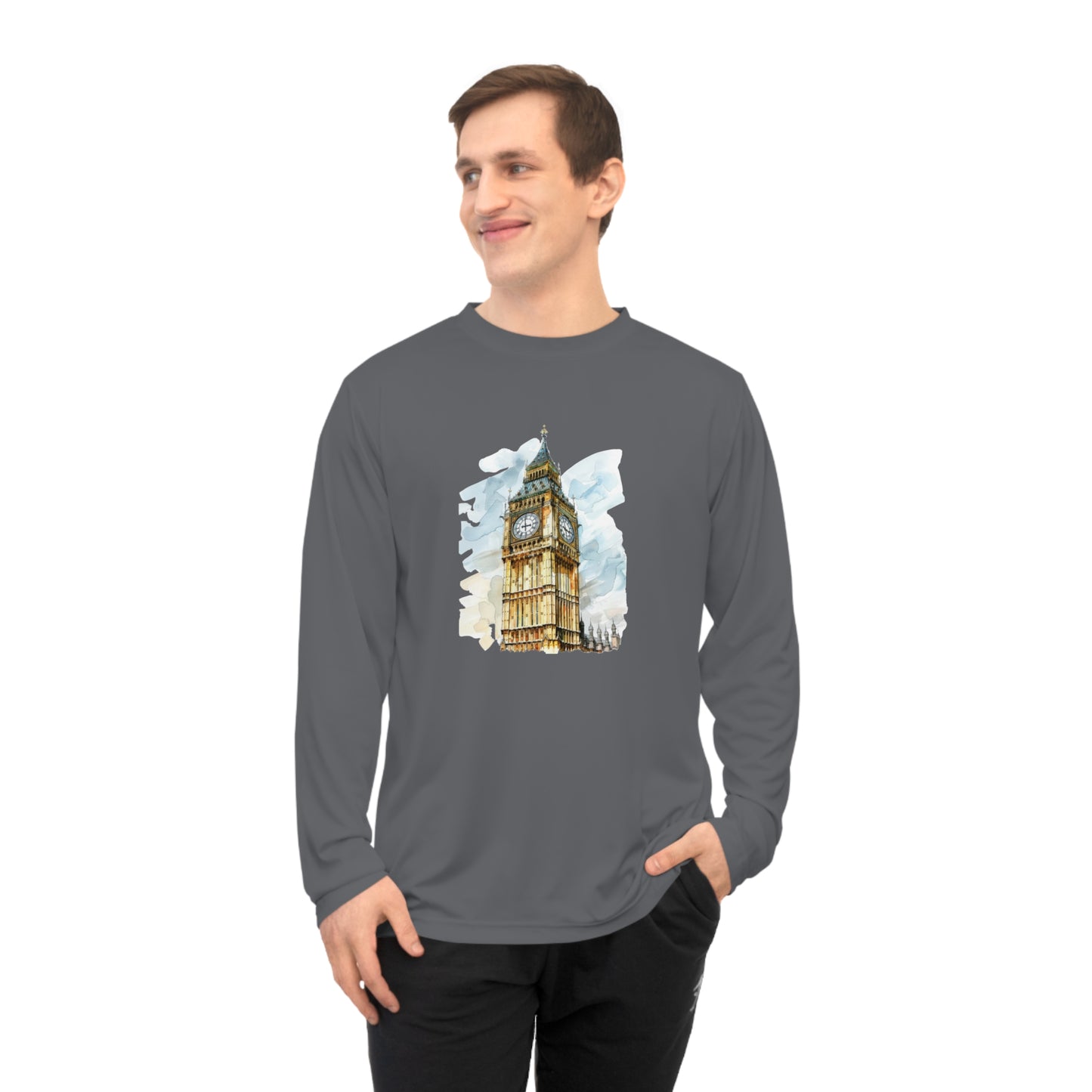 Unisex Performance Long Sleeve Shirt - Iconic Big Ben Clock Tower