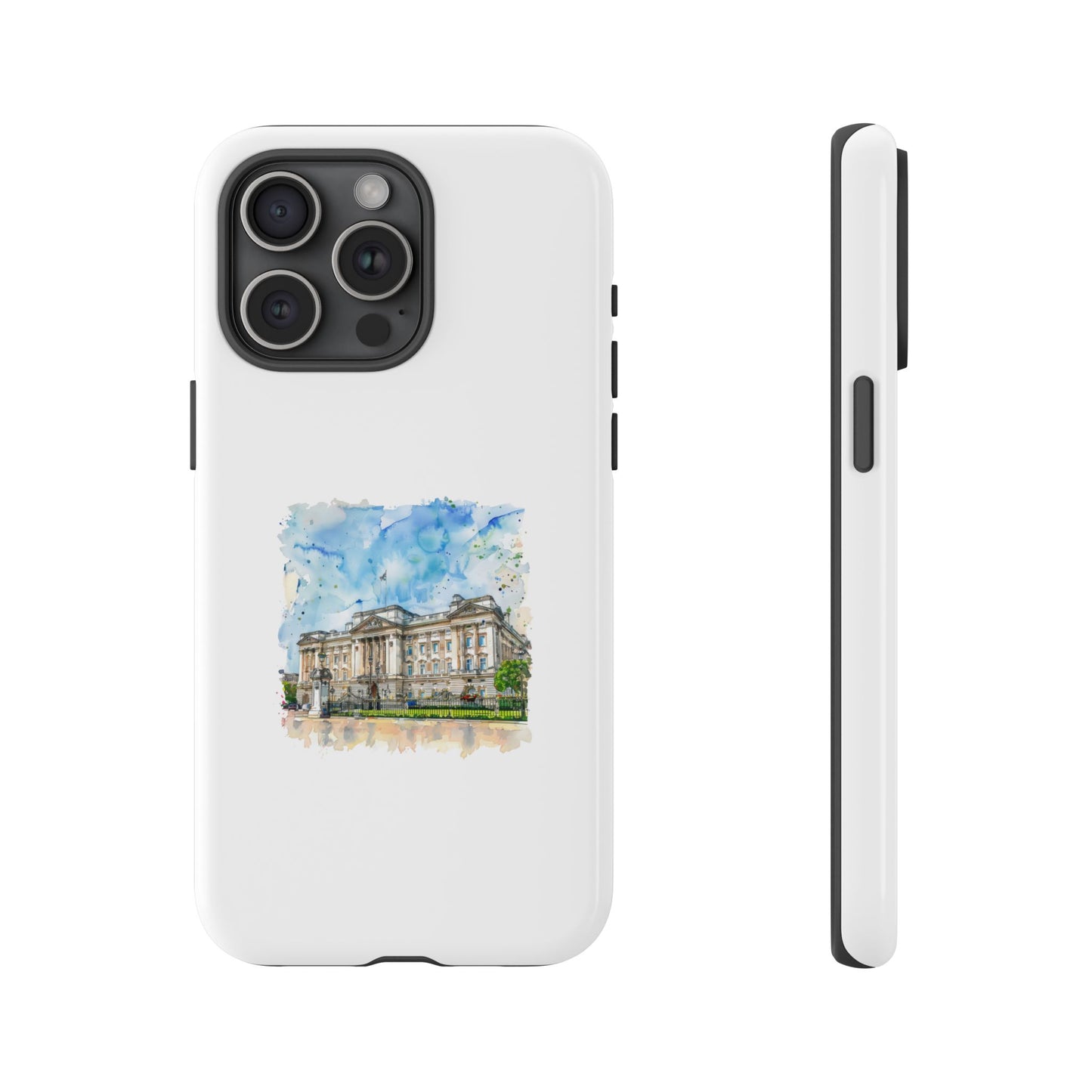 Artistic Phone Case - Watercolor Architecture Design