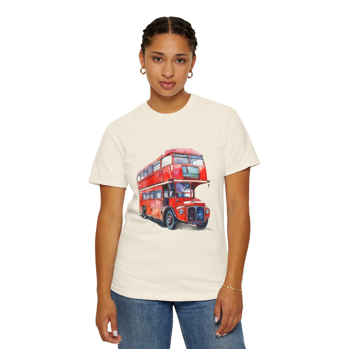 Unisex Garment-Dyed T-shirt - London’s Pride: The Iconic Red Bus