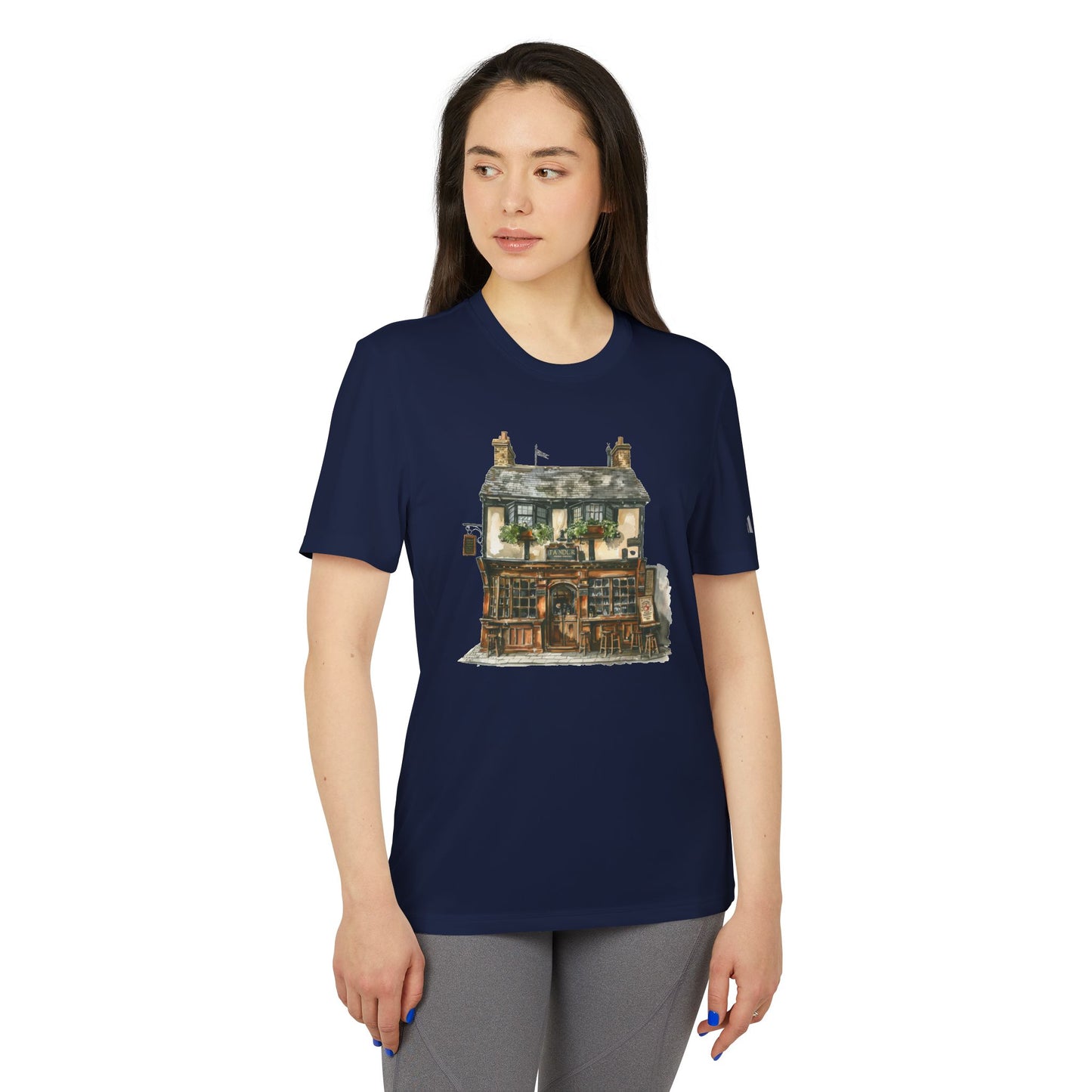 adidas Unisex Sport T-shirt - Historic English Home Wall Art Design