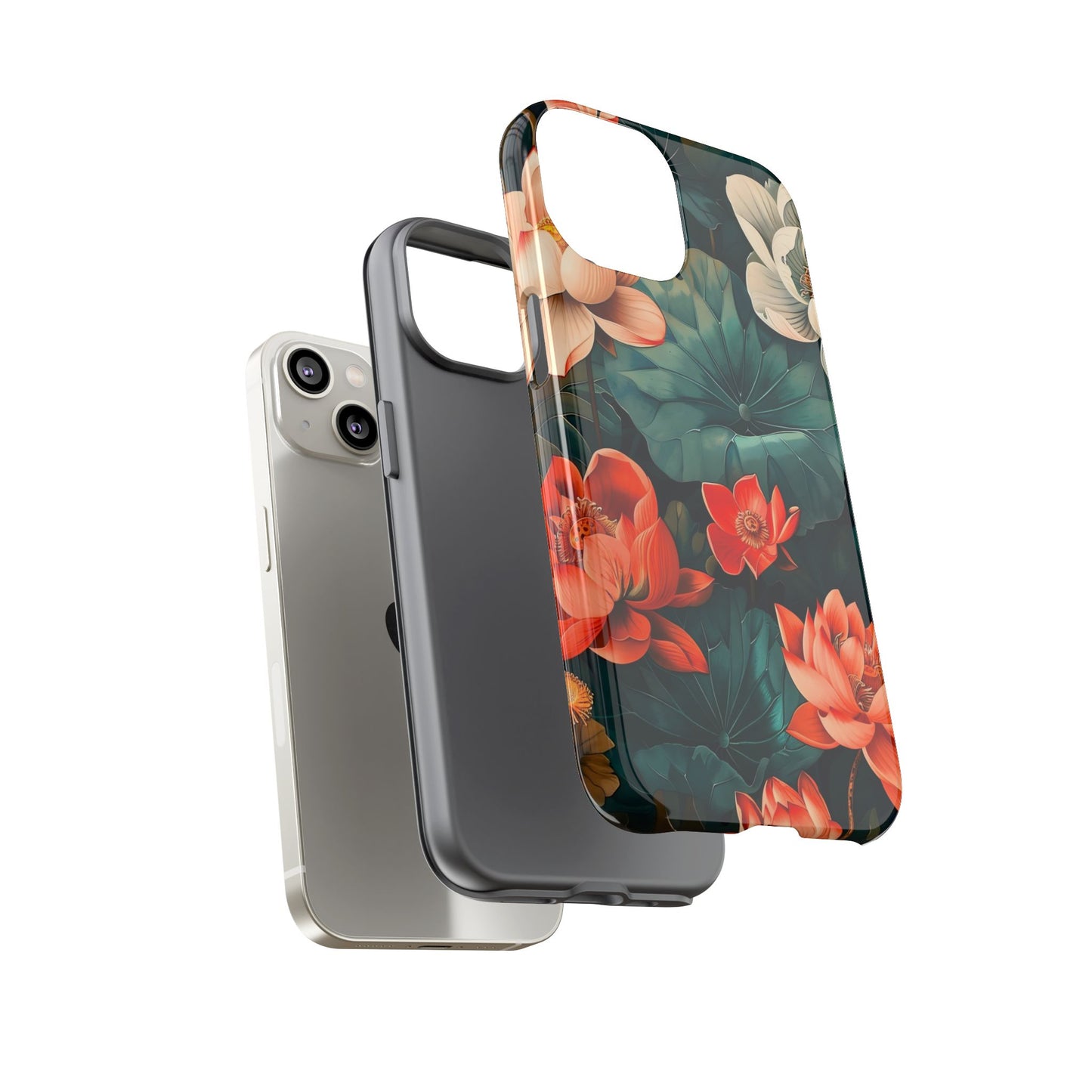 Flower Phone Case, Floral Phone Cover, Tough Case for Floral Lovers, Gift for Her, Stylish Tech Accessories