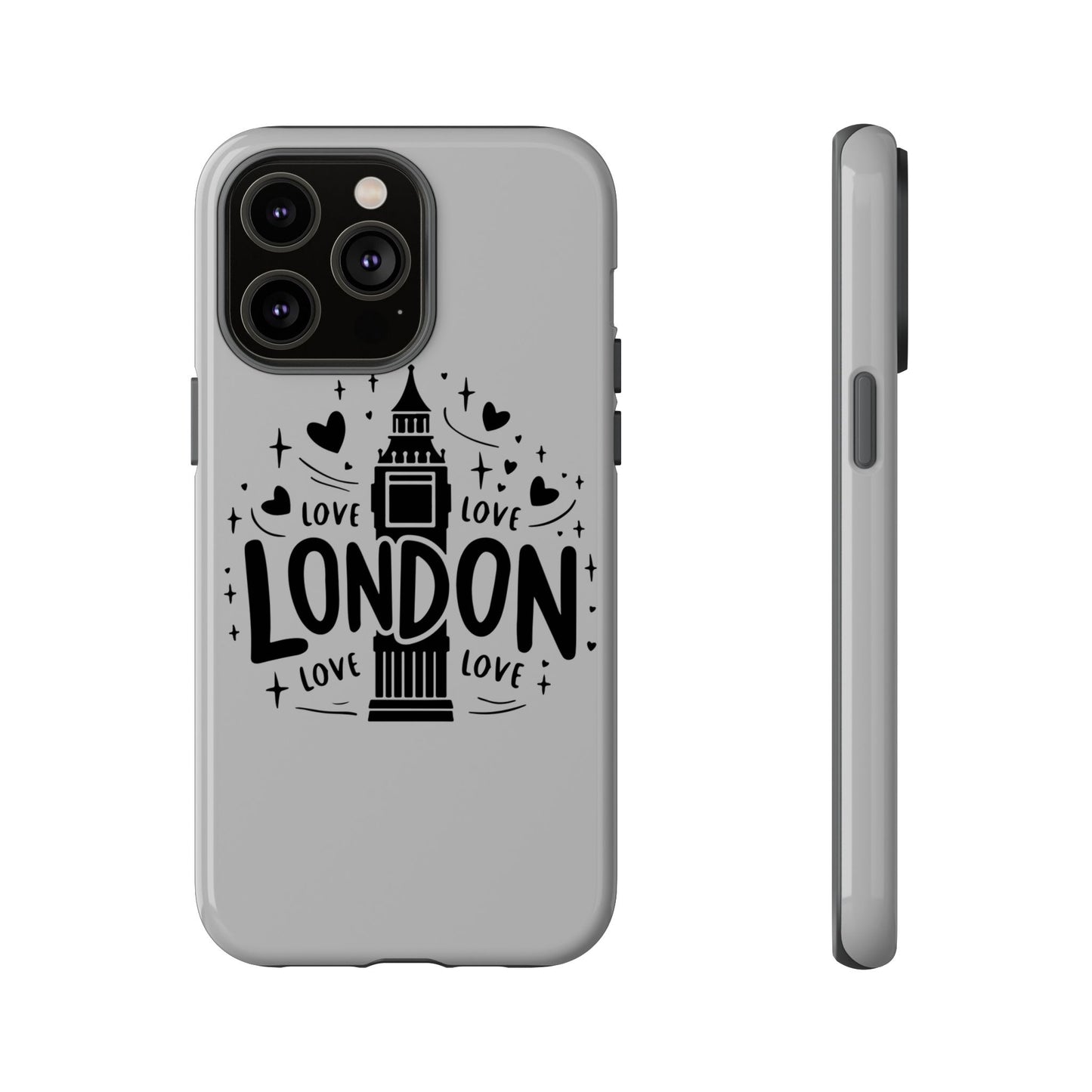 London Love Phone Case, Tough Cases, Stylish Phone Accessories, Unique Gift for Travelers, London Souvenir, Love Design