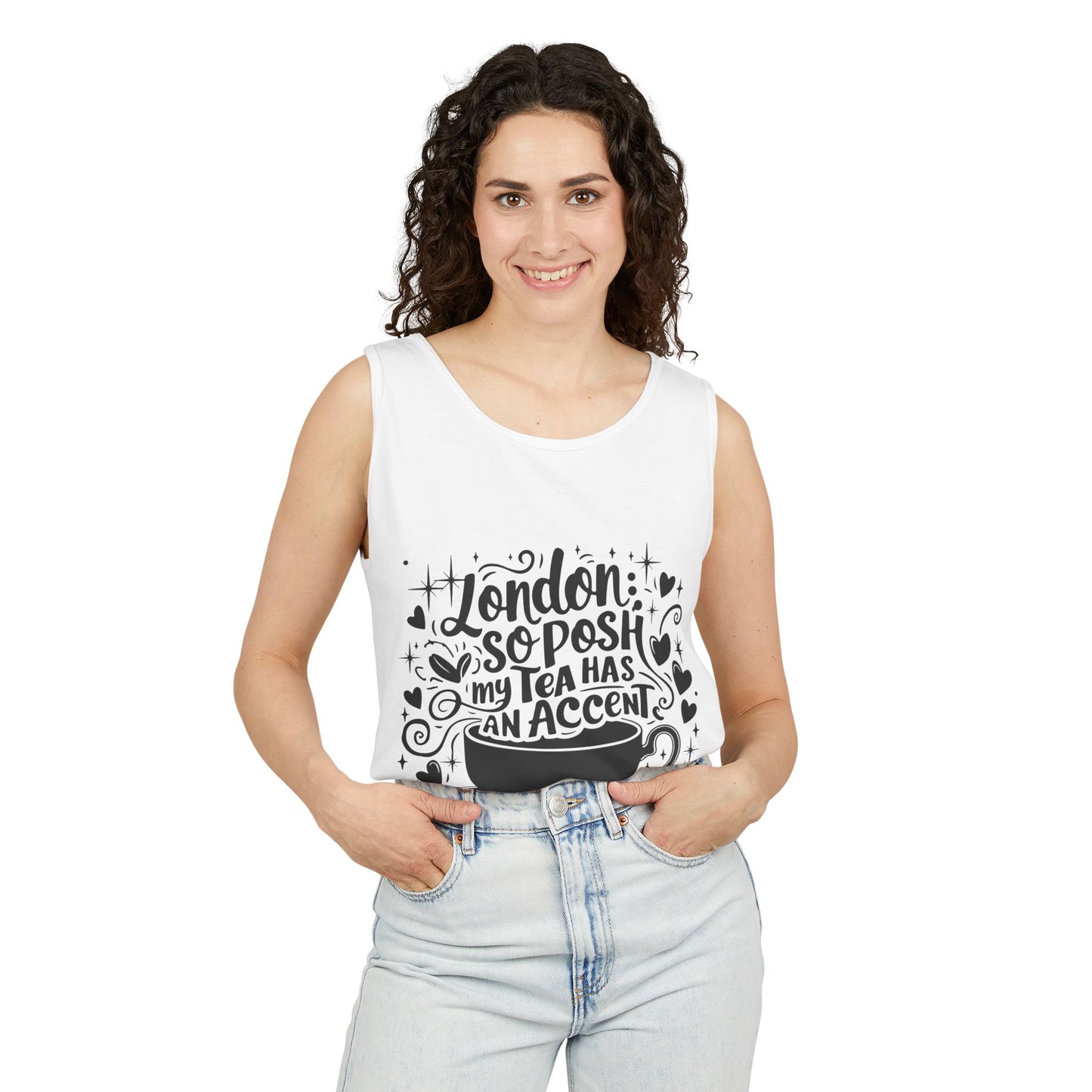 Unisex Garment-Dyed Tank Top - London's relaxing Tea